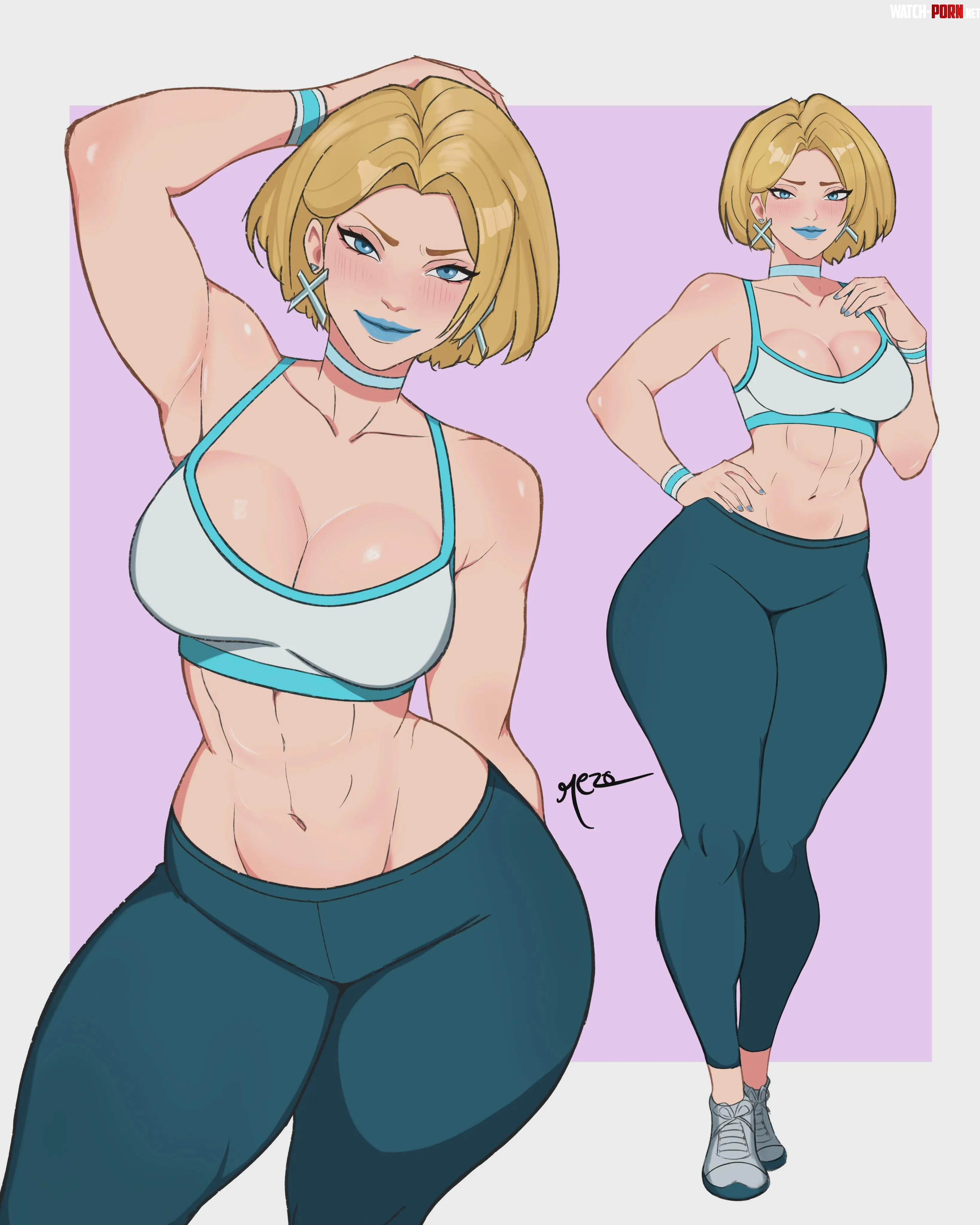 Emma Frost ready to work out (Rezo_Rat) by LunarLord95