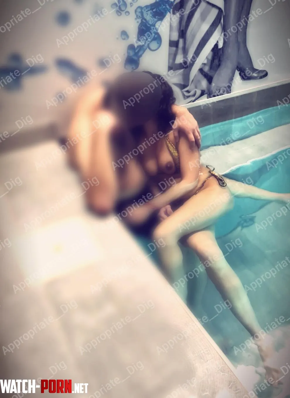 Just me and my husband… trying to behave in the pool (f)(m) by Appropriate__Dig