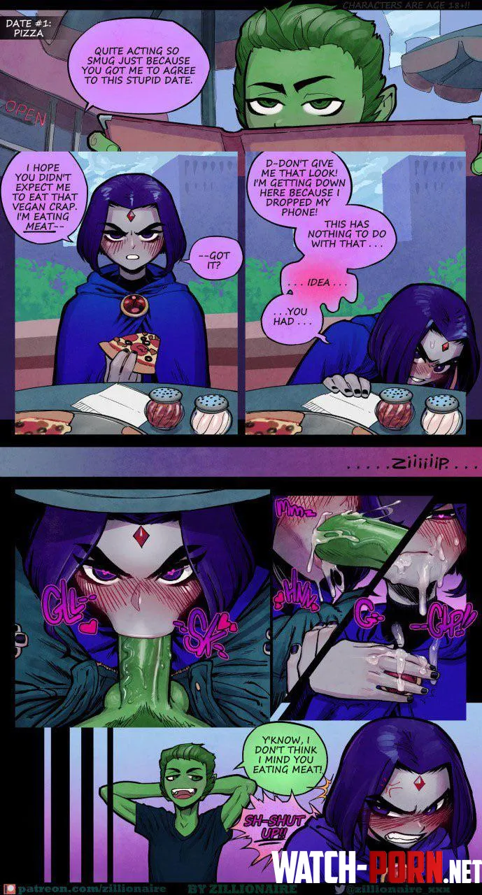 Raven and Beast Boy First Date (Zillionaire_xxx) by QueennyStar