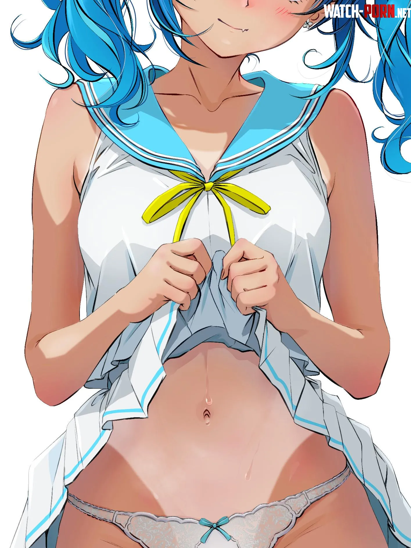 Showing Off Her Tummy [Original] by A_MASSIVE_PERVERT