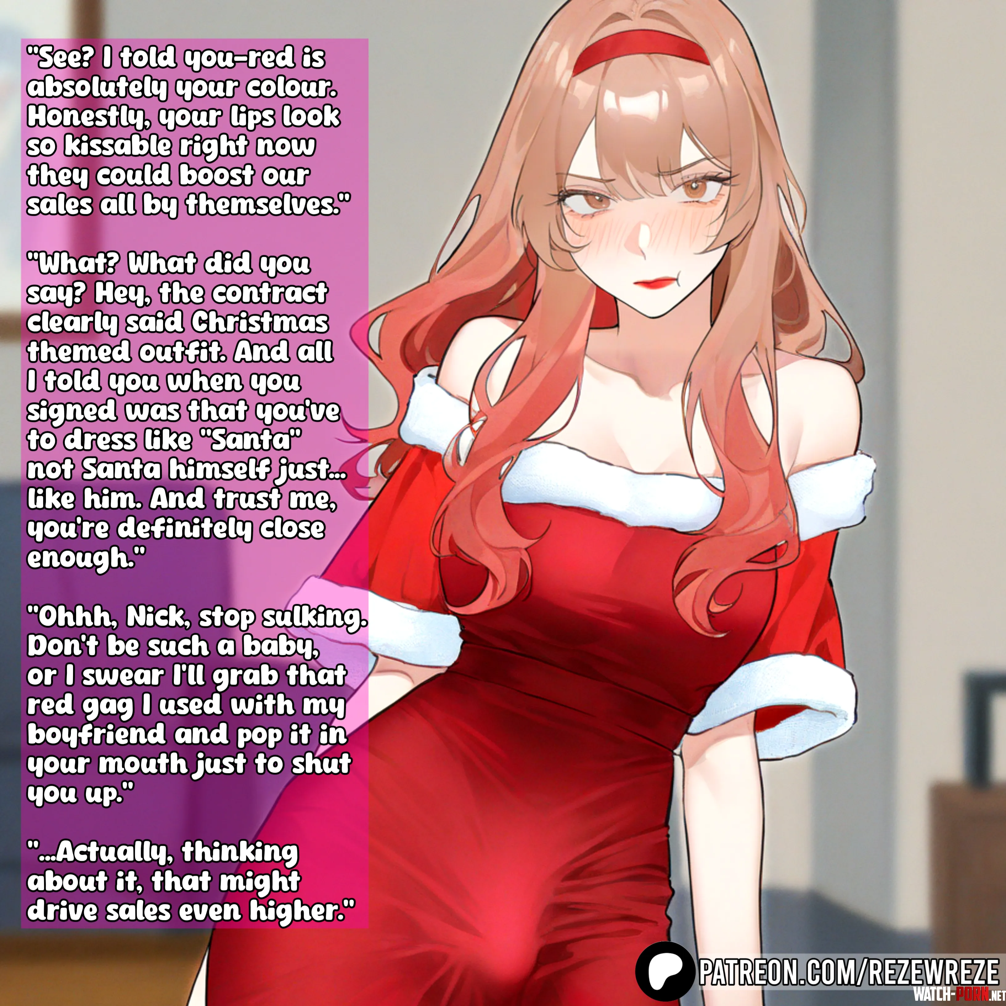 Just Like Santa - Feminization Caption by Rezewreze