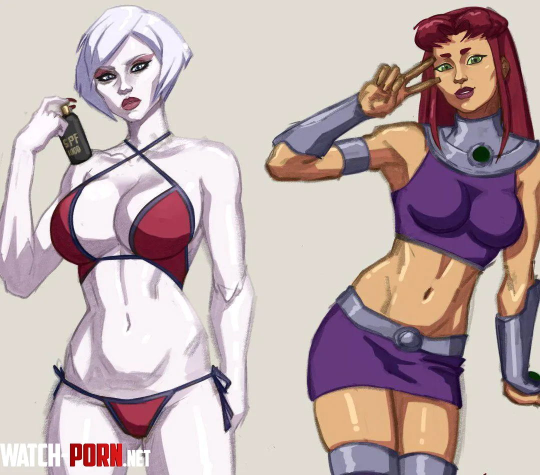 Starfire & Elise (Kataaoyoc) [Teen Titans] by Affectionate_Fact183