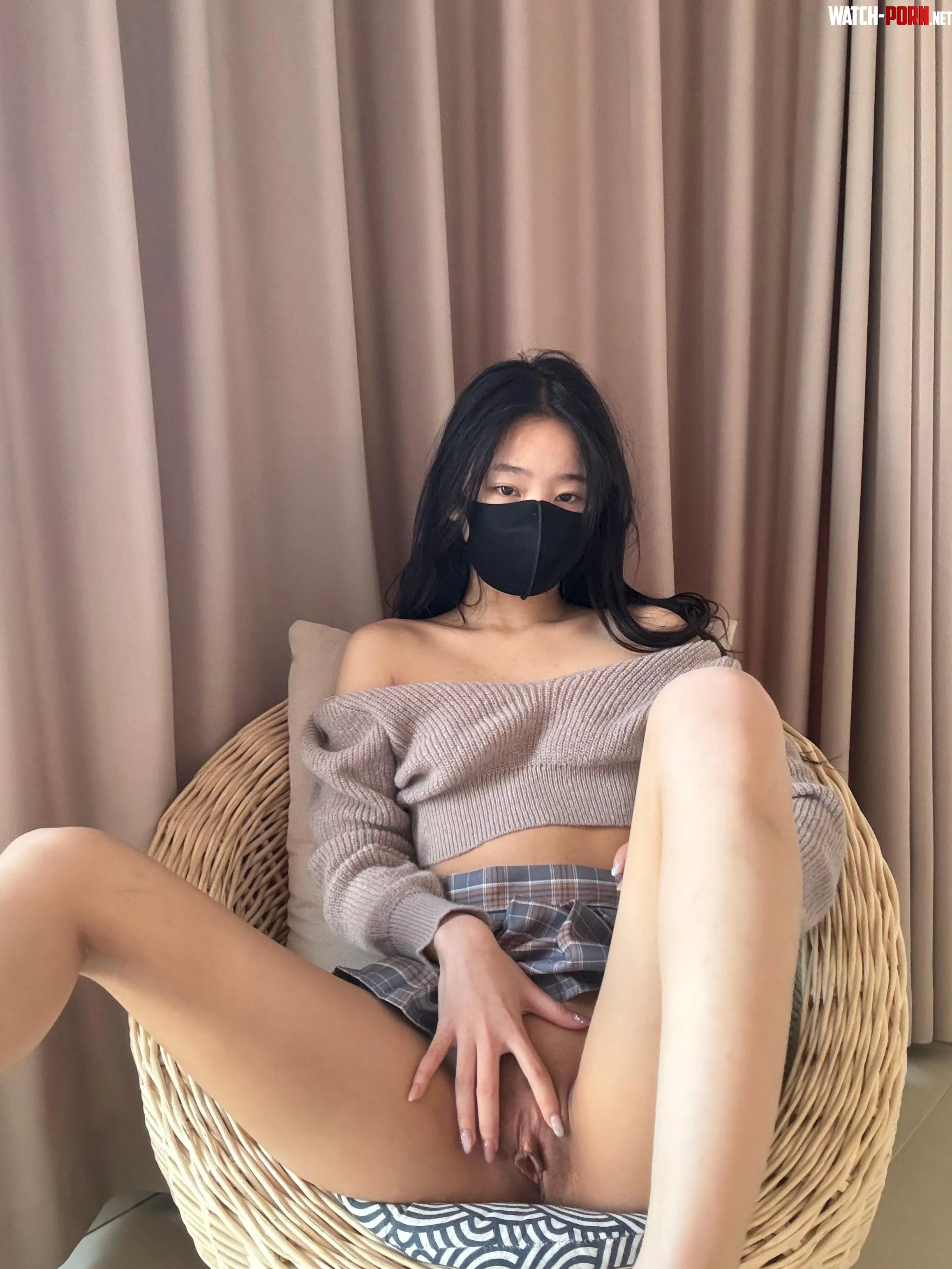 Pussy reveal in my college skirt, how's it? by IttyCooz