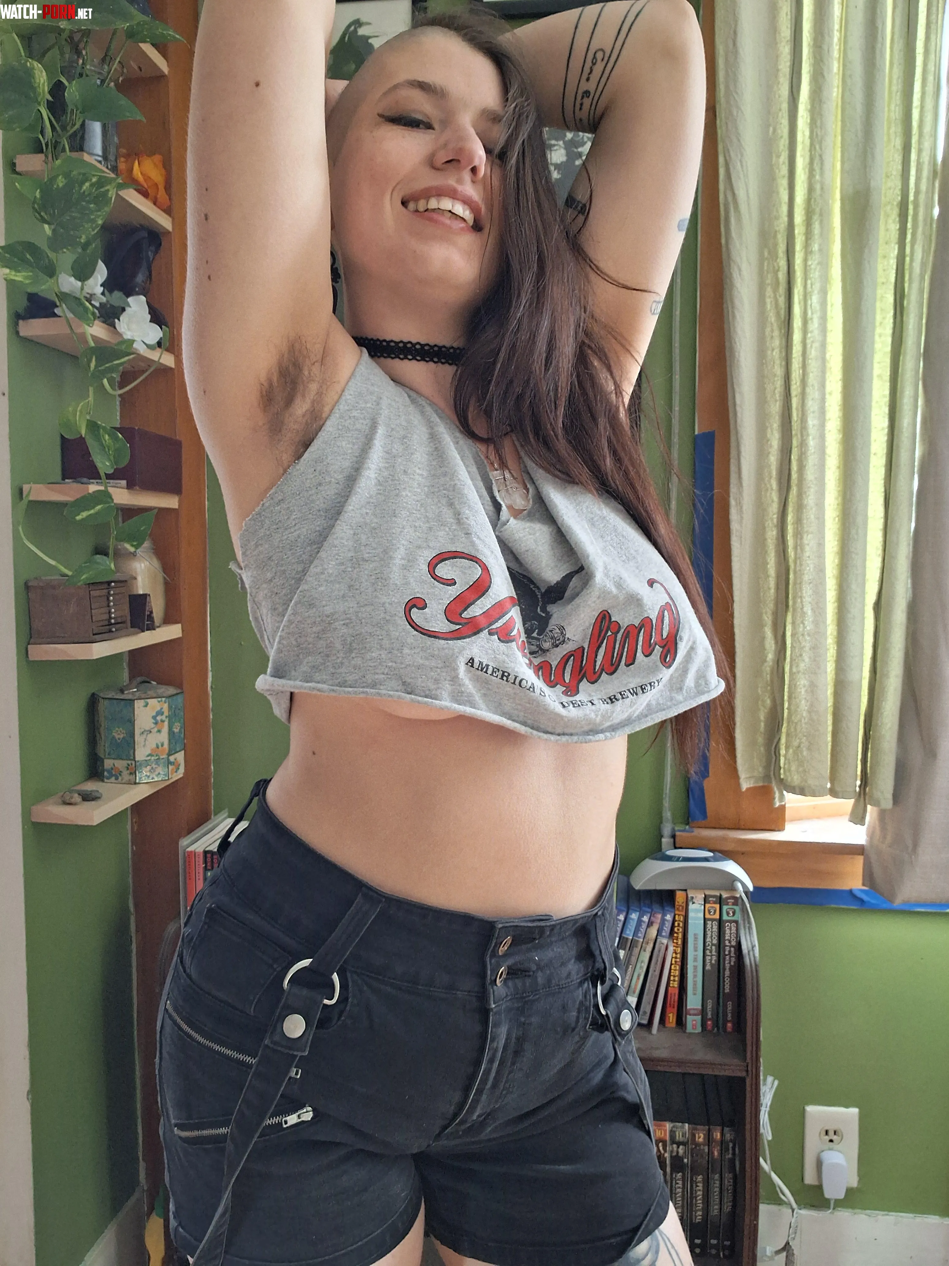 Punk rock, hairy babe by inked_emma_honey