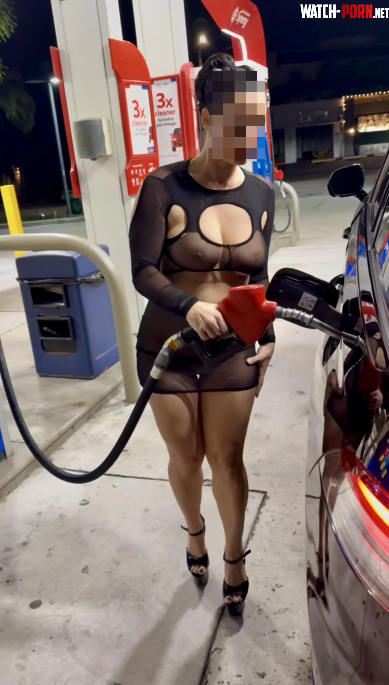 Quick stop at the gas station on the way home by Kinkycouple247