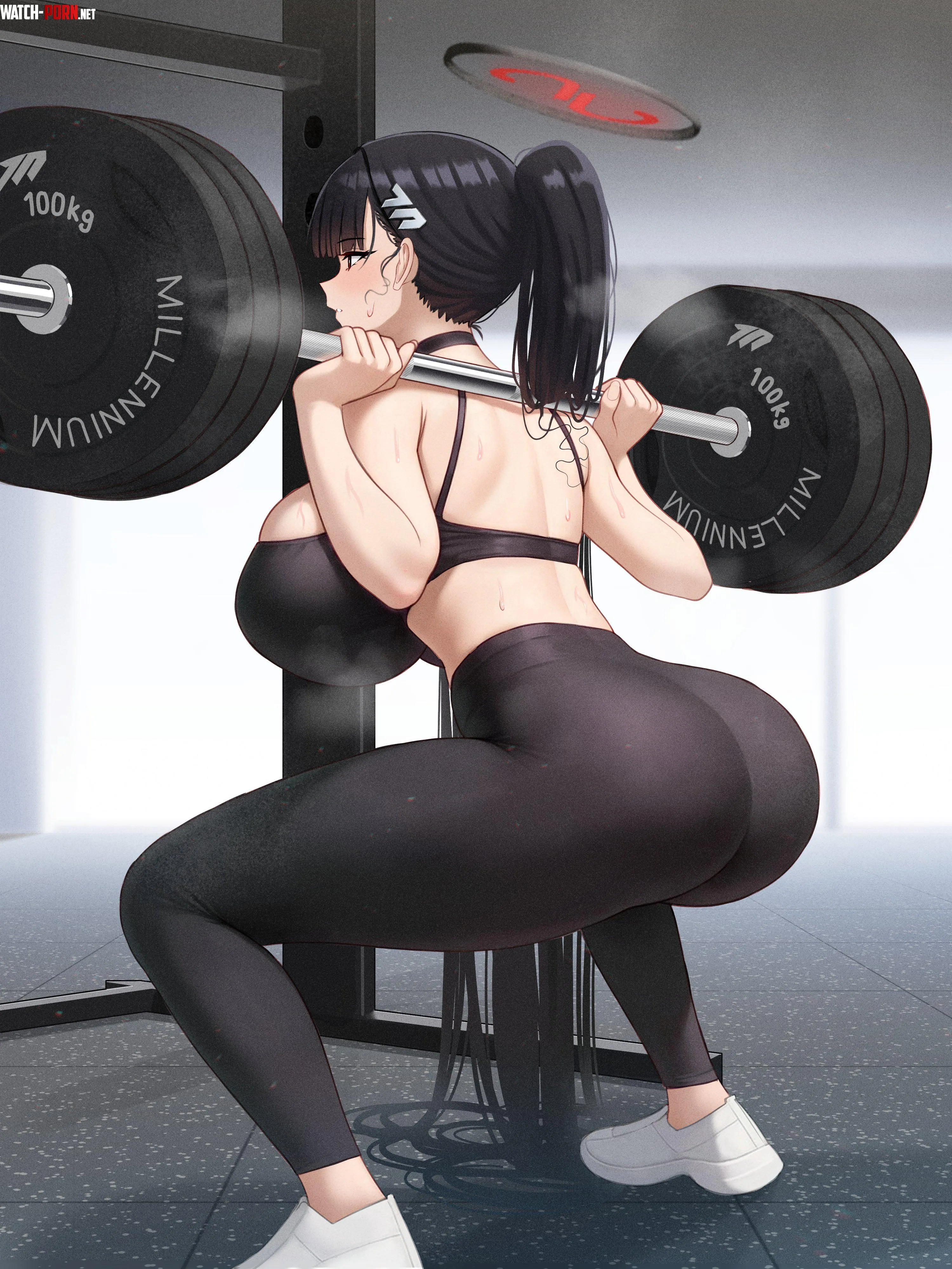 Rio in the gym by konosubak