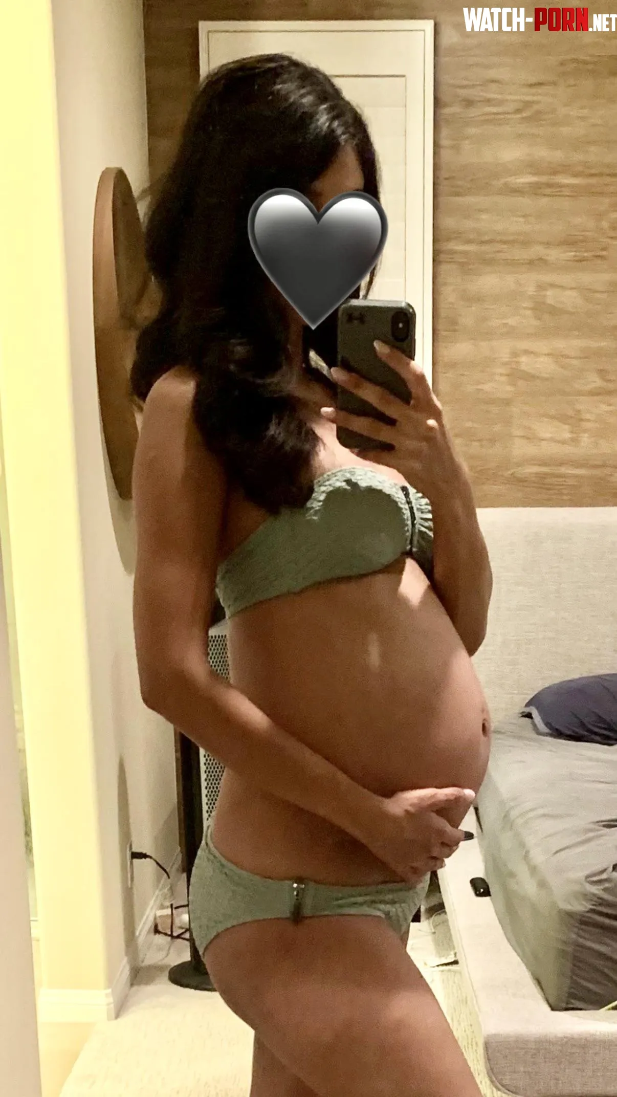 Pregnant but still petite. 8 month bump 🤍 by kandykaan