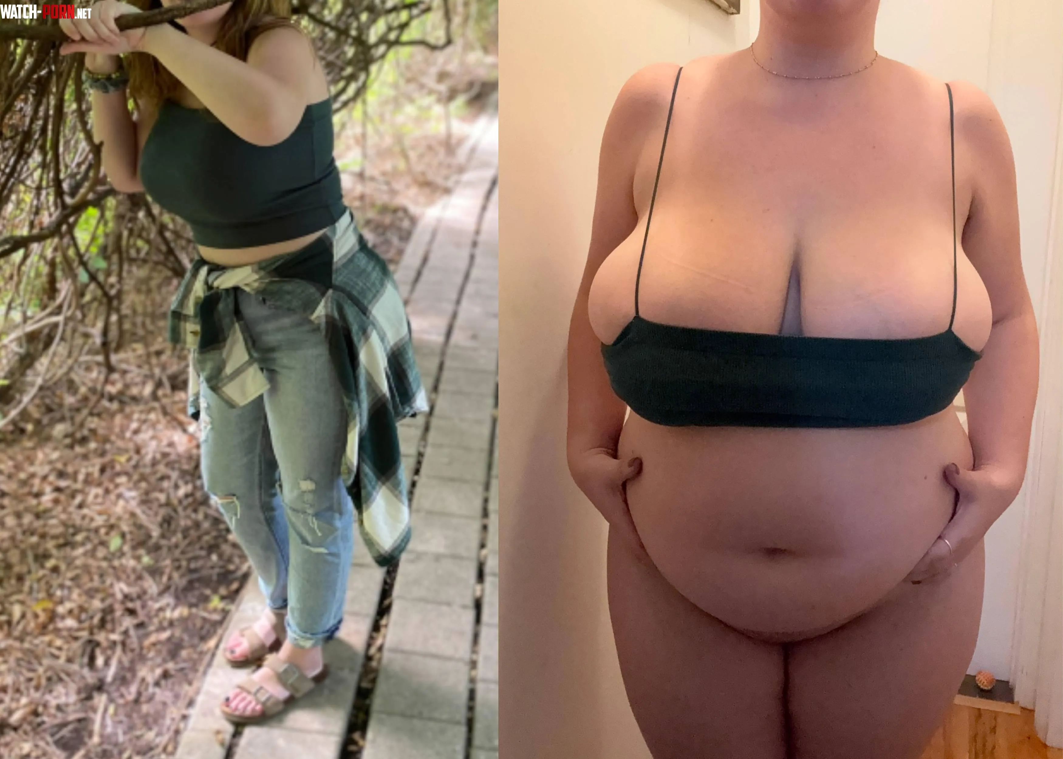 omg i'm getting so huge!! this tank top is a bra now 🥵 by florafawnxoxo