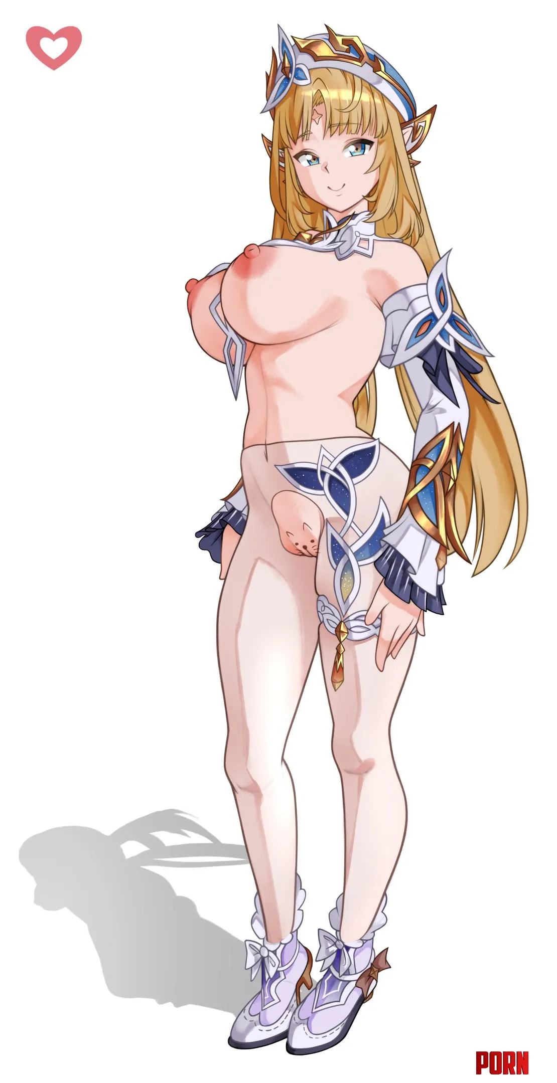 Nicole showing the goods (iiros) [Genshin Impact] by destinyherowolf