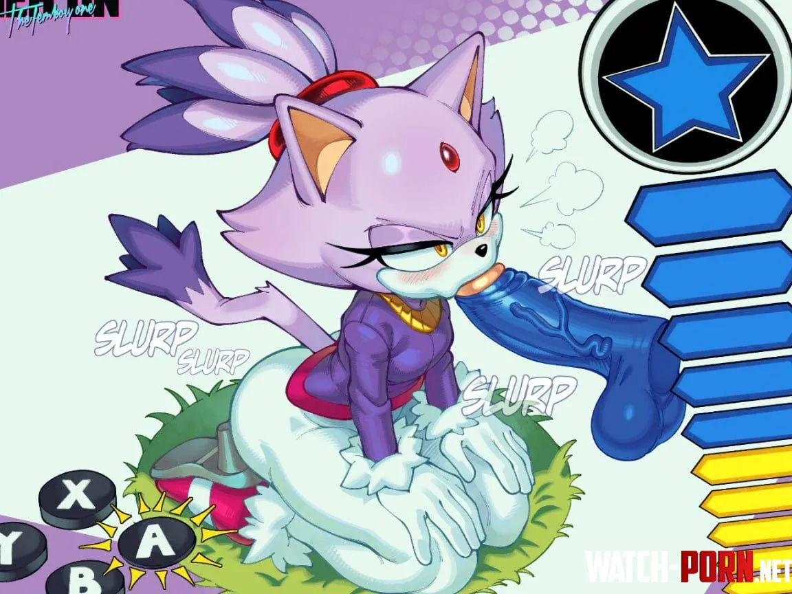 Blaze the Cat (neh on) [Sonic the Hedgehog] by yvettebloomerx