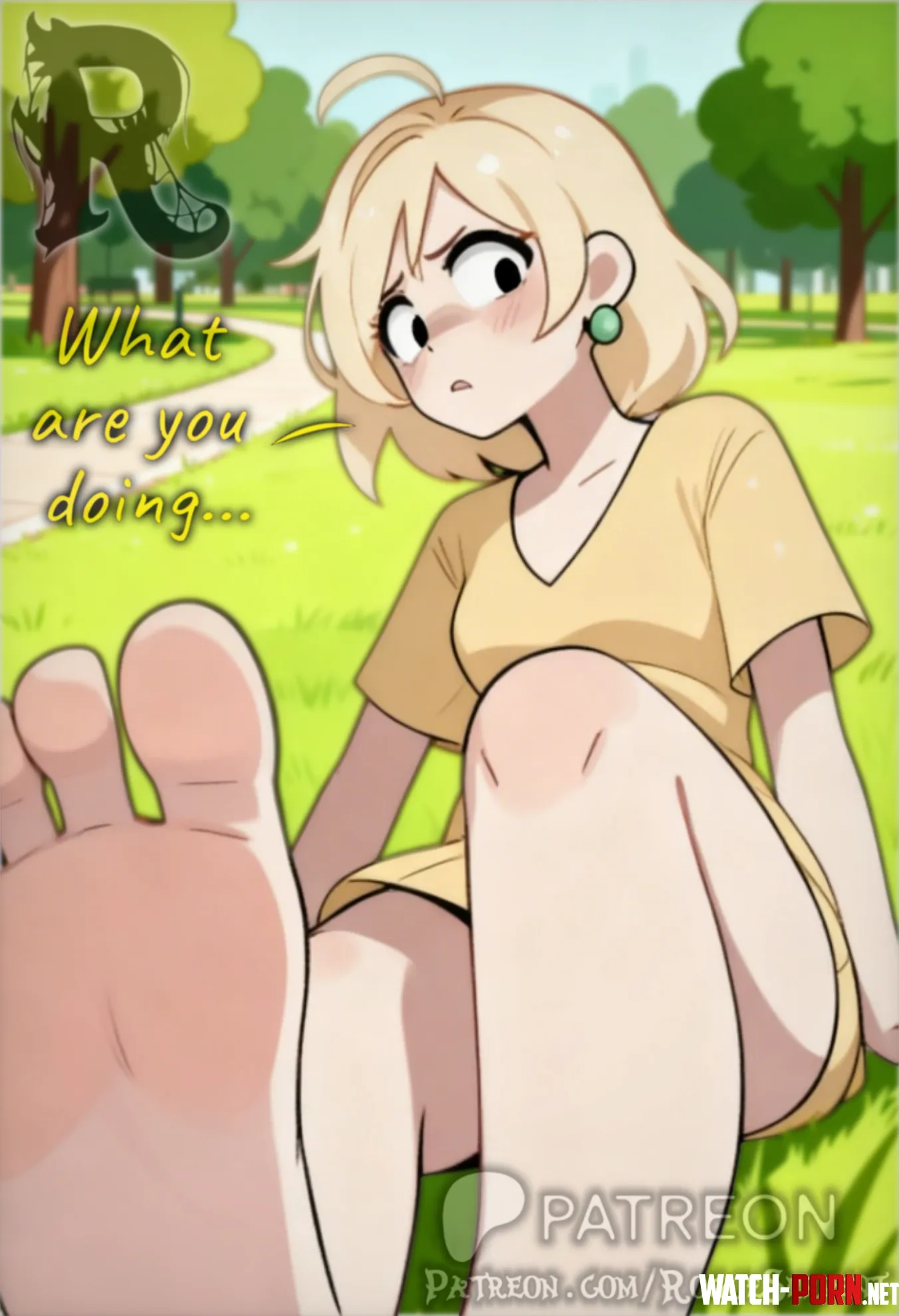 (Sara) *OC* Feet in the park by Rogue_Serpent