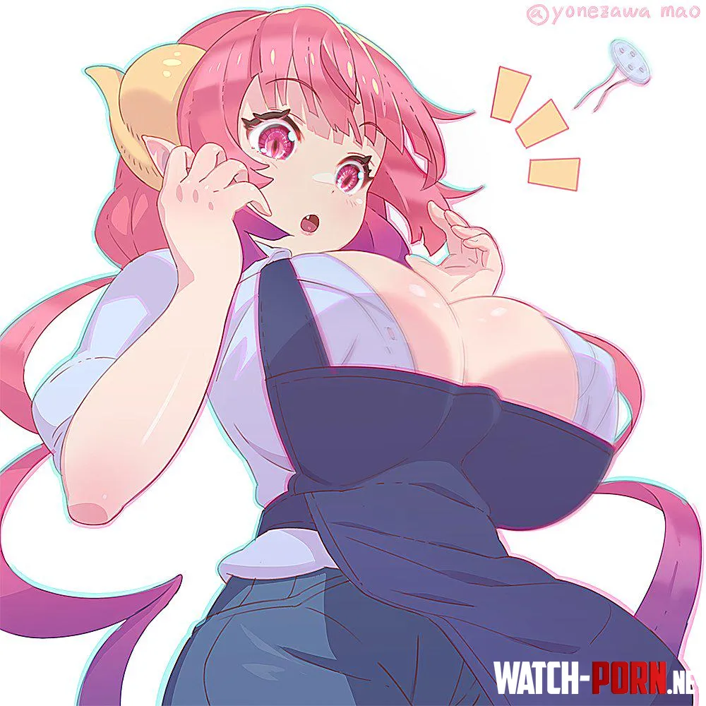 Ilulu's button coming off [Miss Kobayashi's Dragon Maid] by LafterMastr