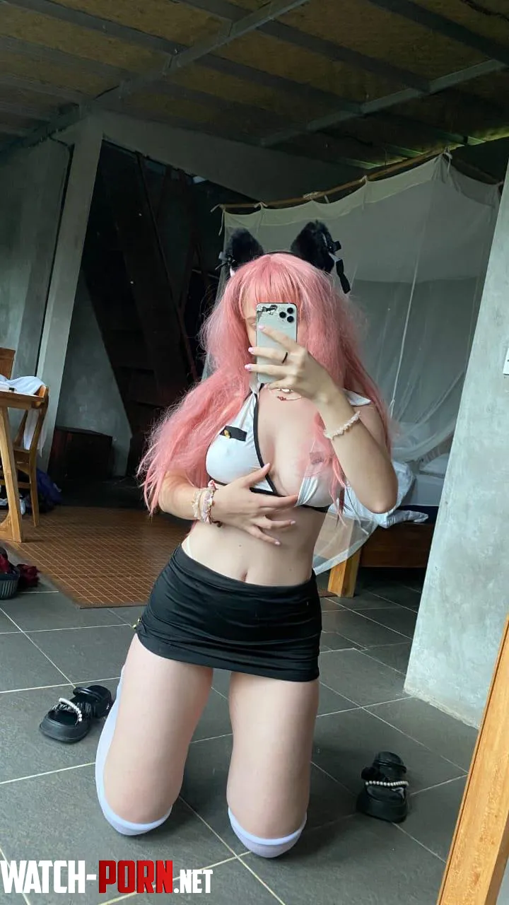 Catgirl in a white bikini top...cute enough? by KittyRina22