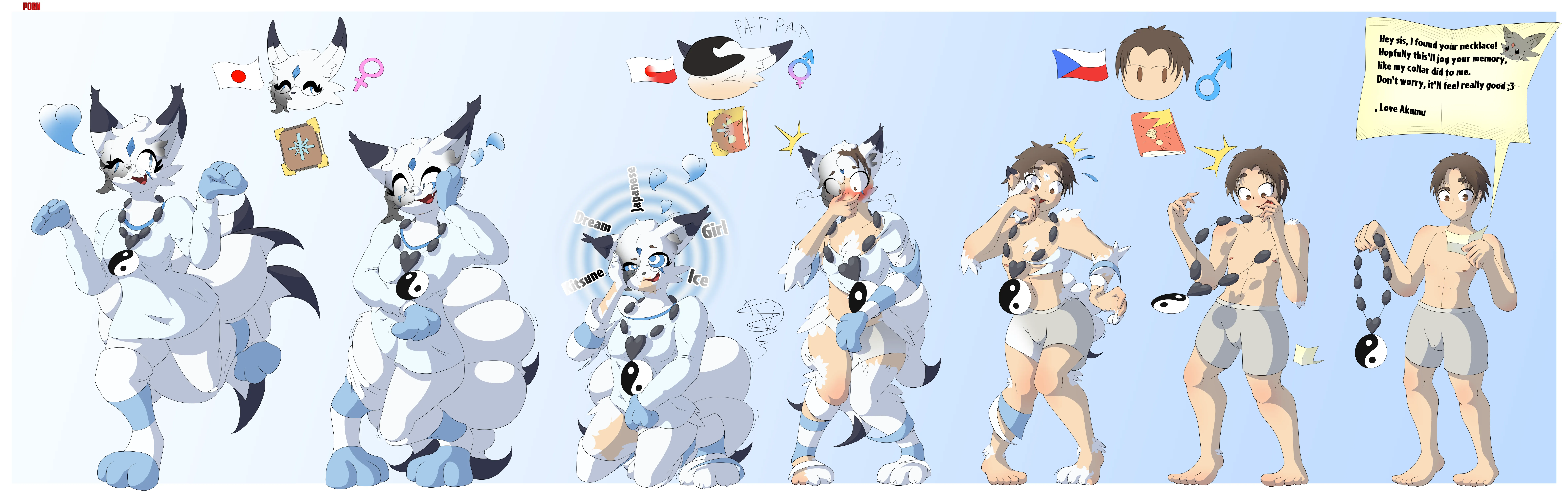 Sisterly Calling - Kitsune TF TG (OC) by VeemoDraw