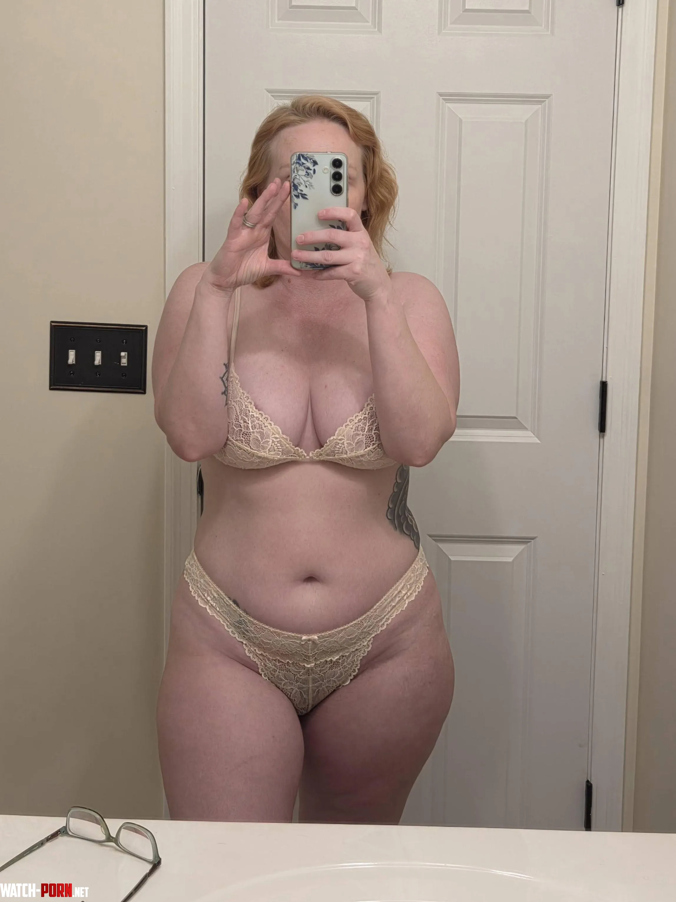 Just a mombod and pretty lace set! by SpankandTankSiren