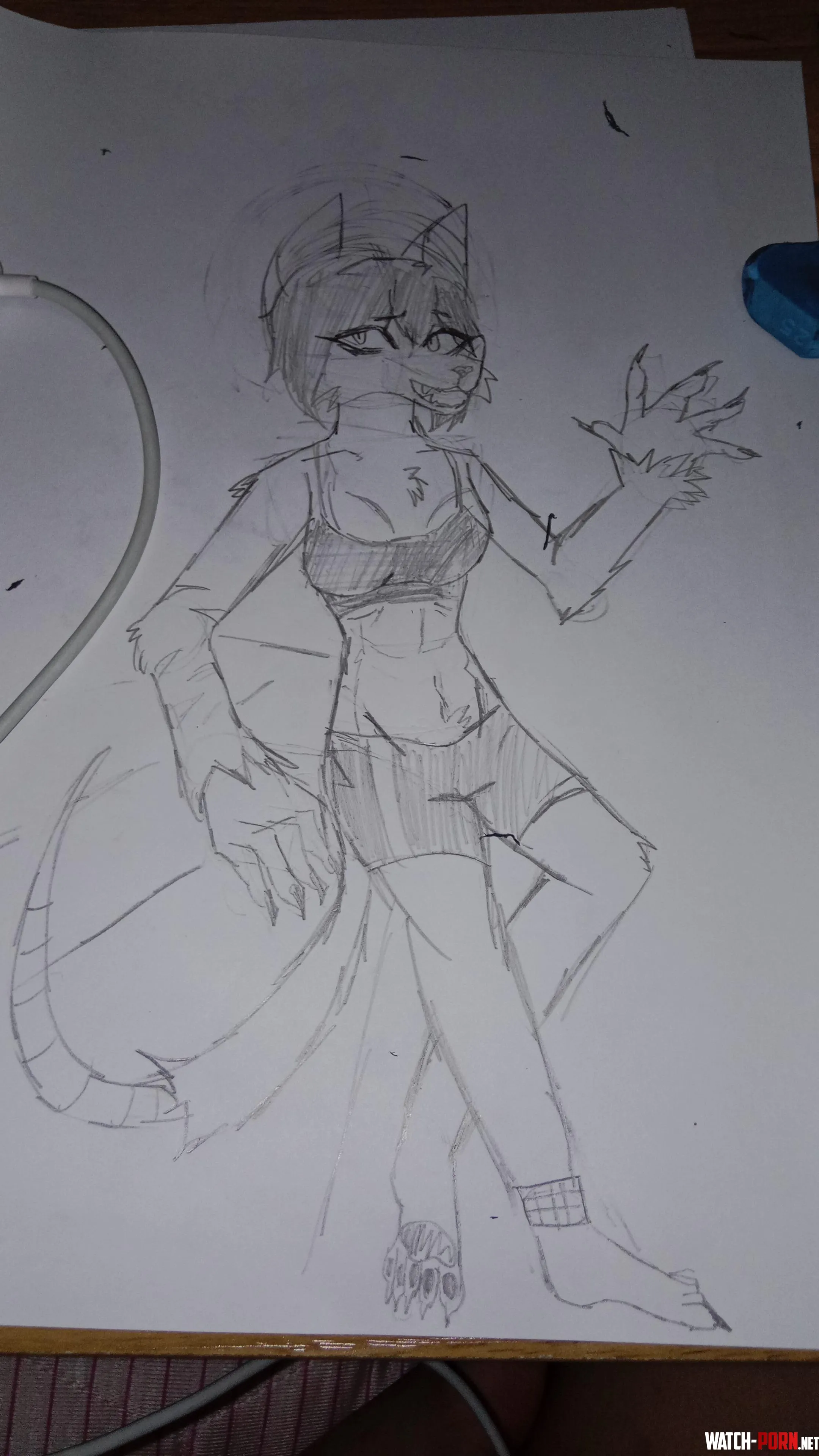 My fursona, Rachelle or Redy for short!! by CultzyGoaty28