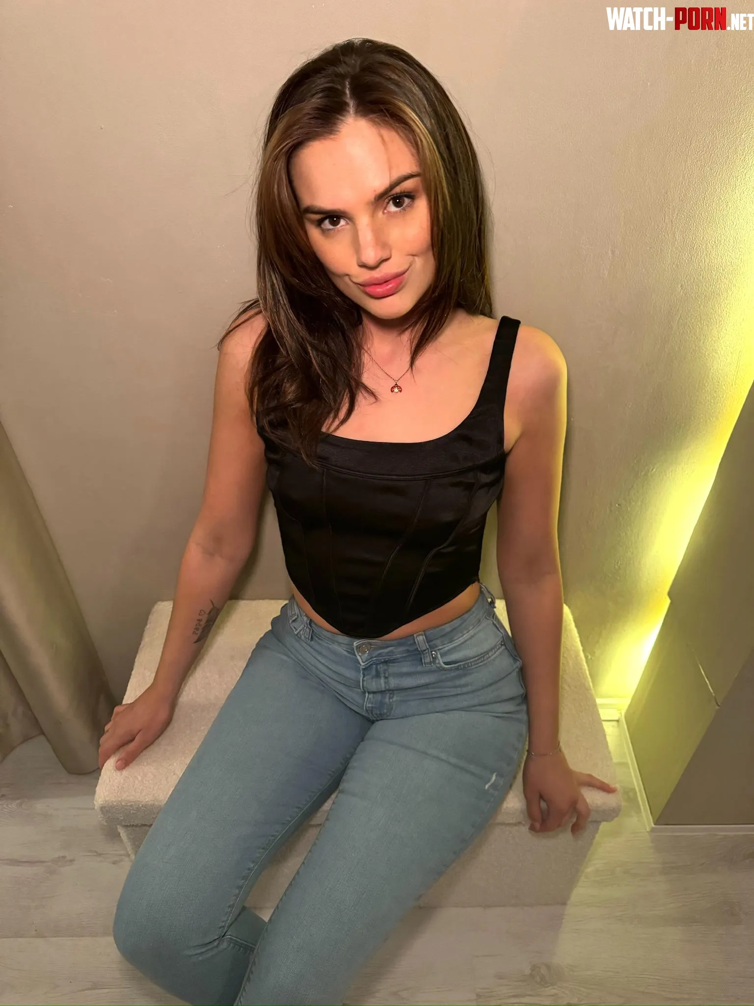 A crop top and a jeans is always a perfect combo by CherryDar-lin