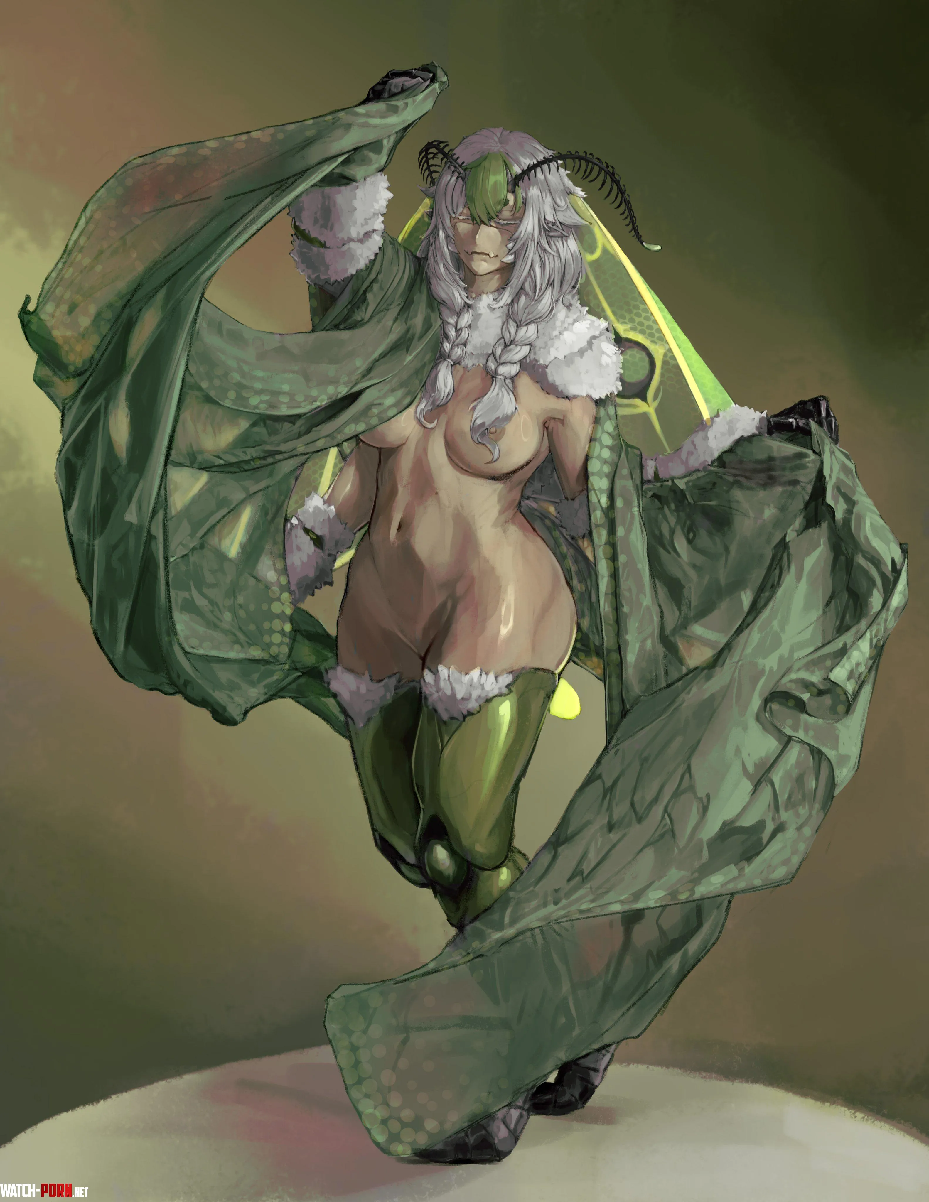 Moth showing off (RowanVtuber on twitter) by Stacy_the_succubi