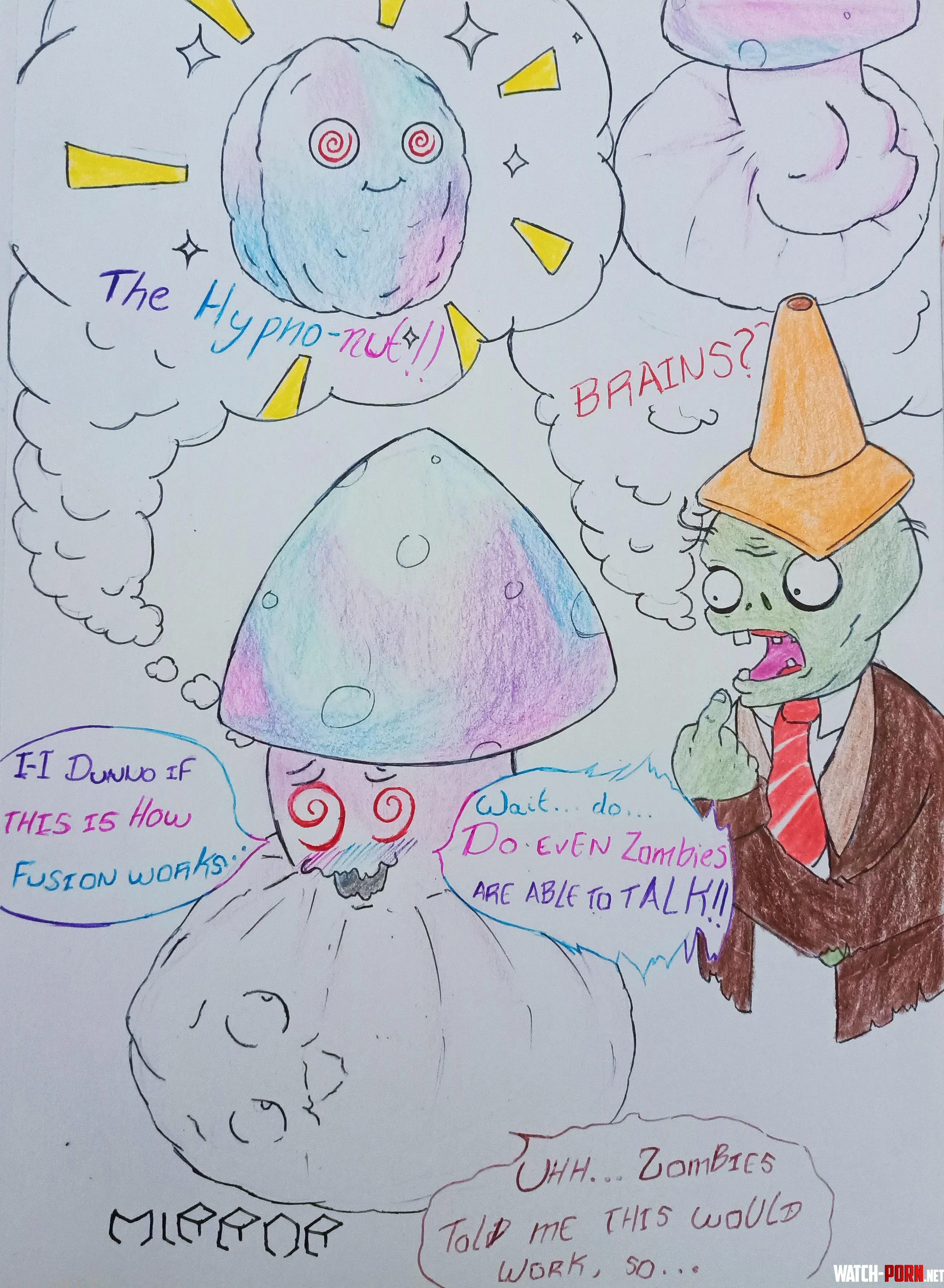 {image} Zombies planted an idea (art by TheFattyMirror) by Interruptor_Dorado