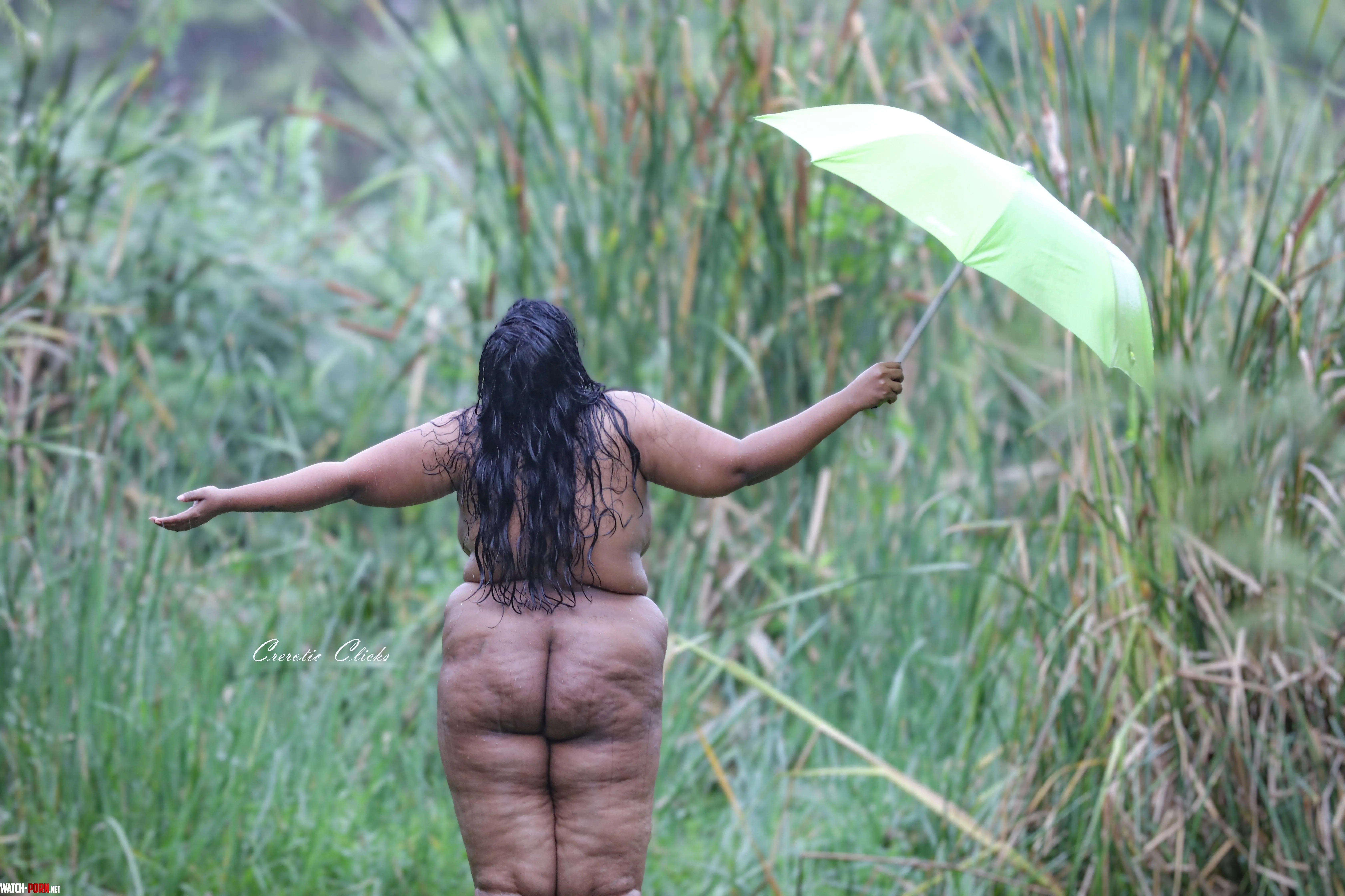 Nude trails in rain ☔ by creroticlicks___