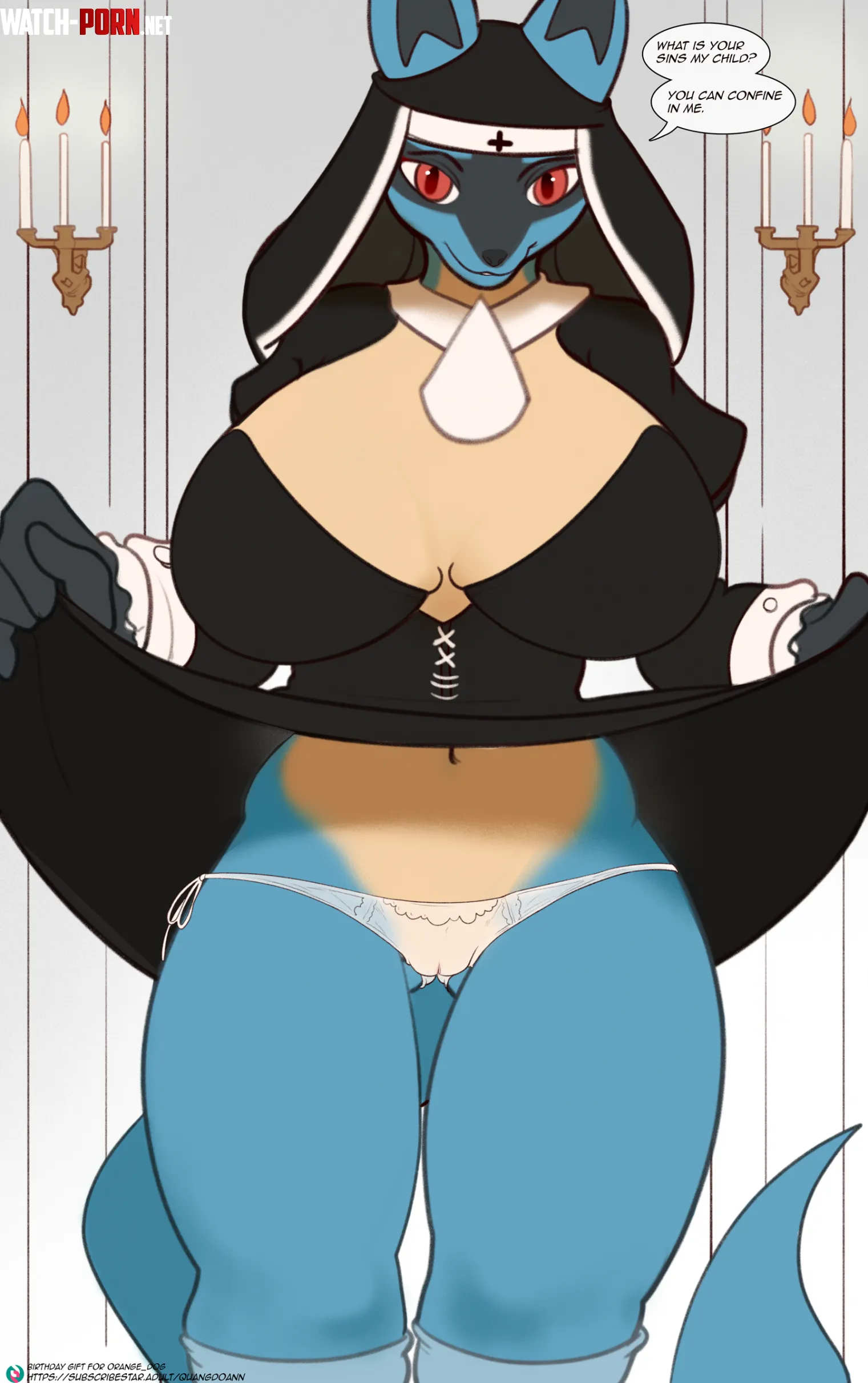 nun lucario by Automatic-Gain5083