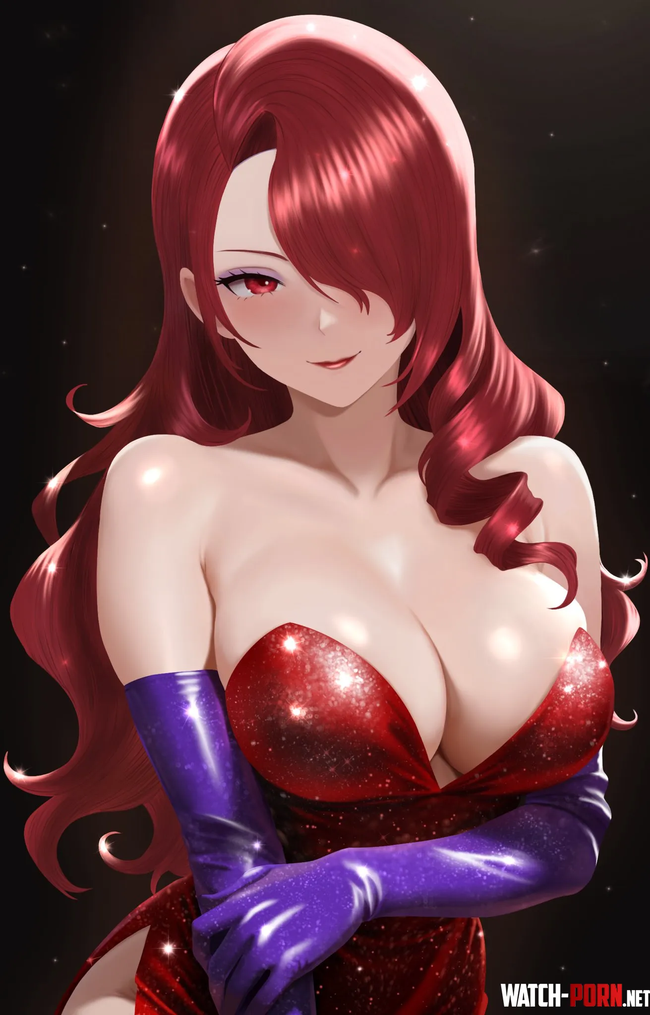 Mitsuru as Jessica Rabbit [persona] by Terran117