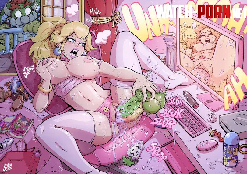 Princess Peach and Bowser (seepingooze) [Mario] by Strict_Start8866