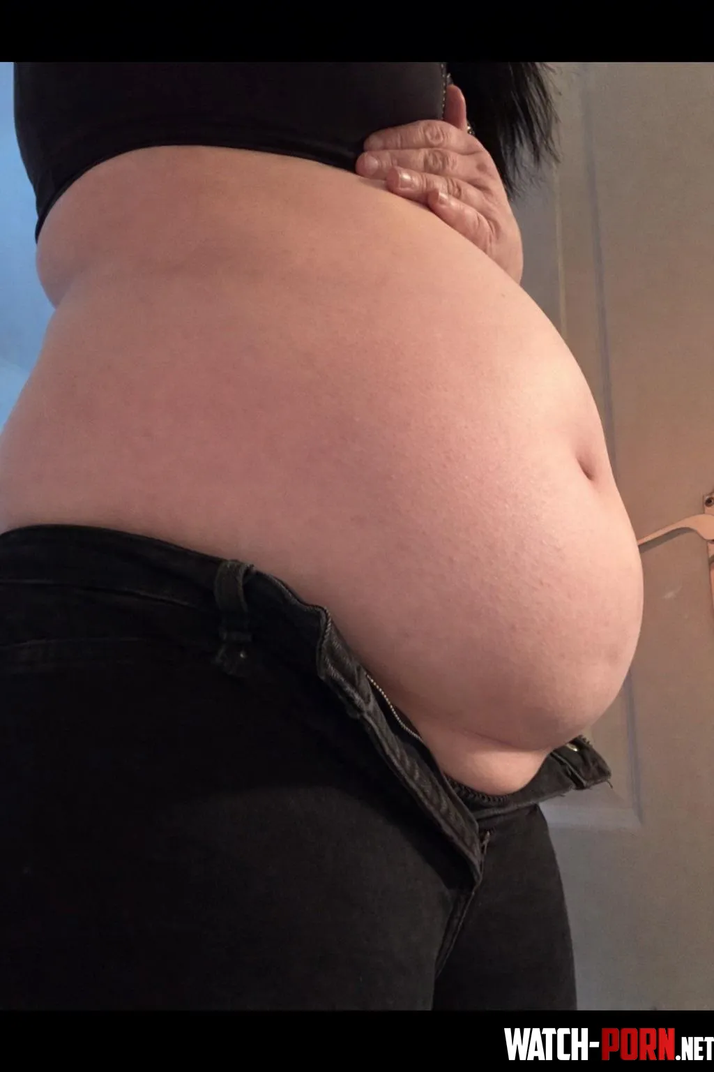 New jeans needed 🤭 by BellyGirl-2