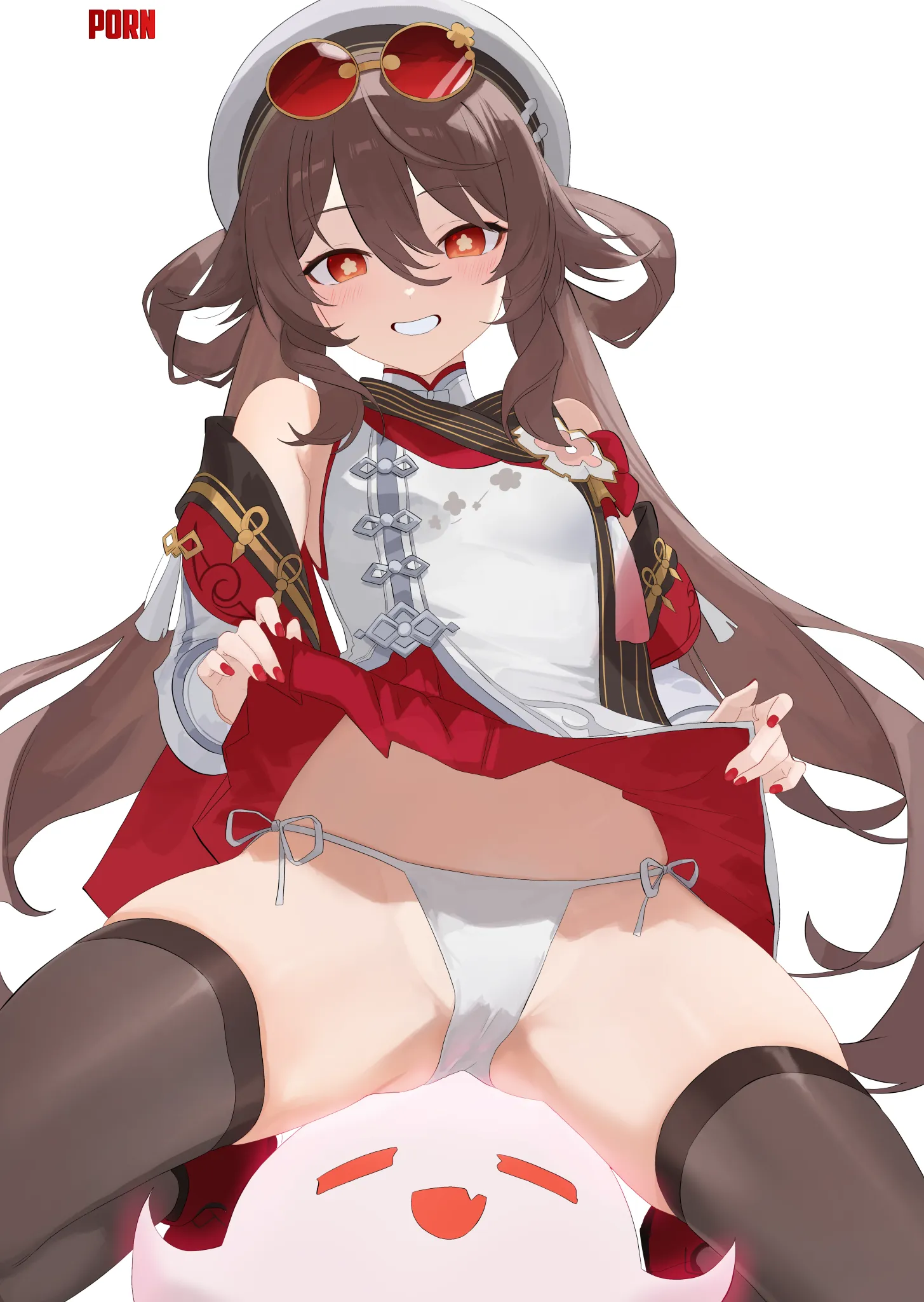 Hu Tao's White pantsu (NB) [genshin impact] by queshu22