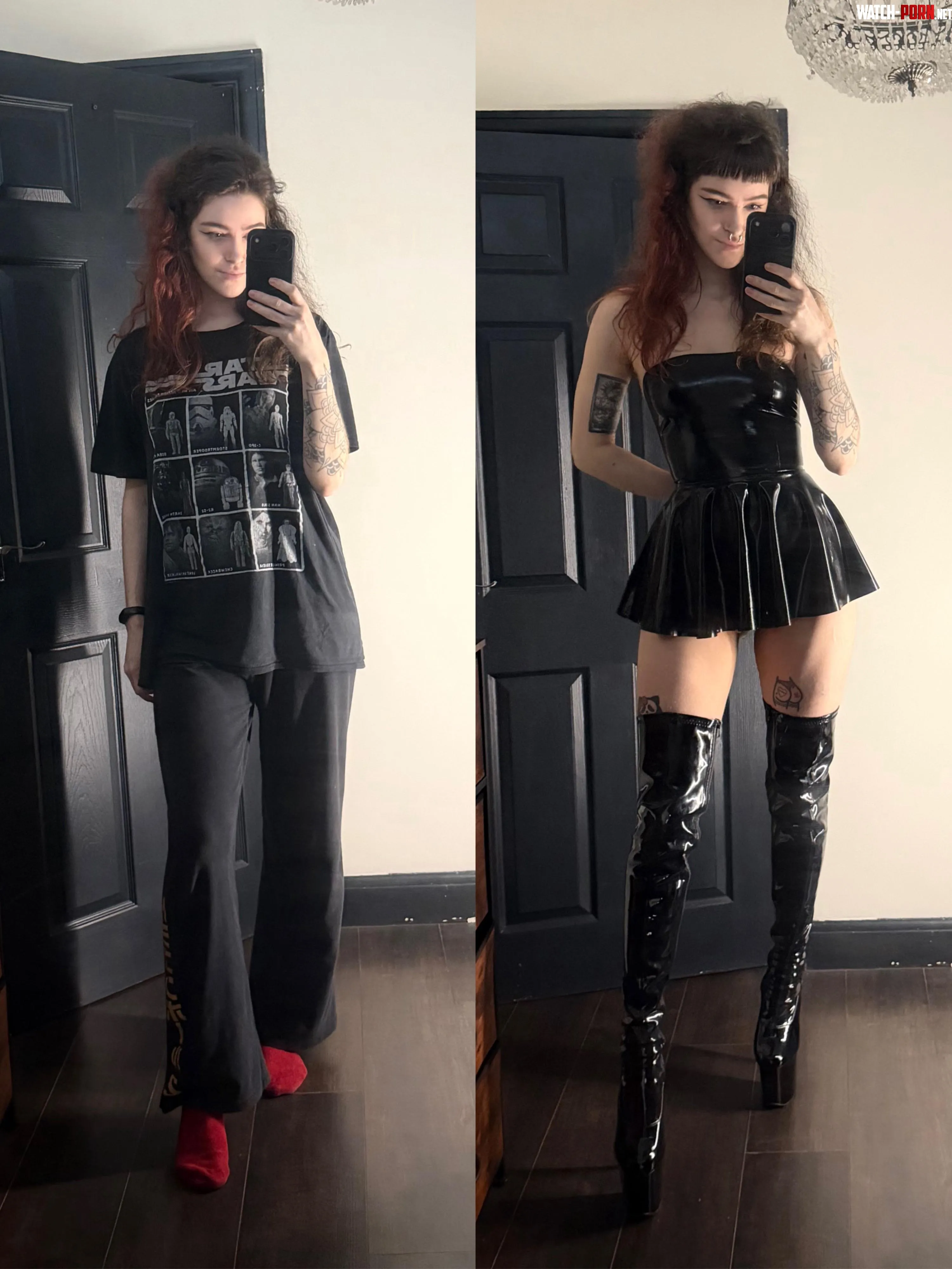 Before & after latex by baby_moonn