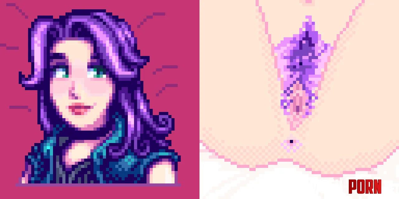 Abigail and her Stardew Valley by baphomuki