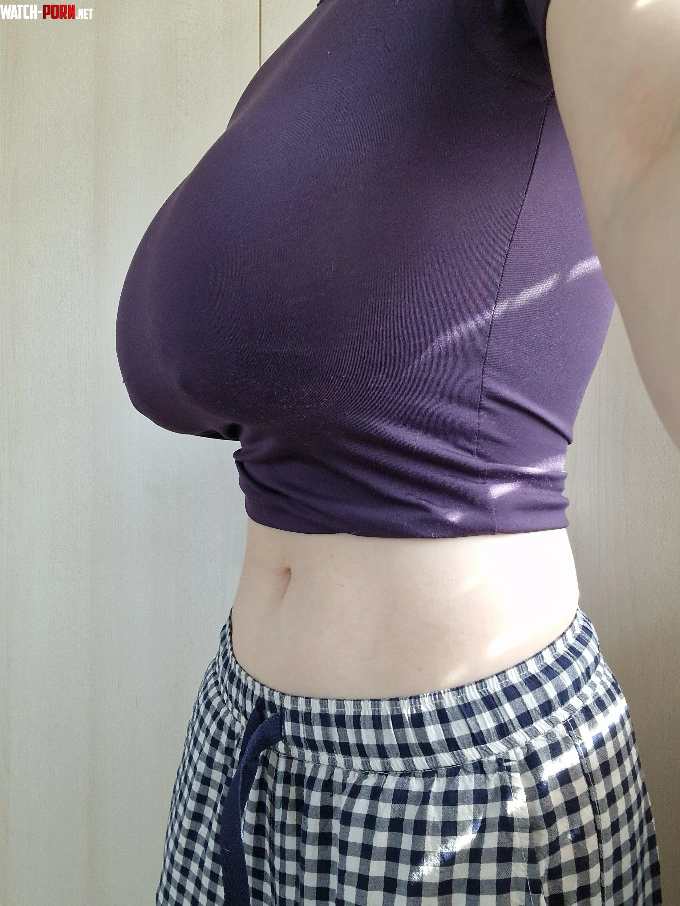 Braless in a sporty fit by missmeismaid