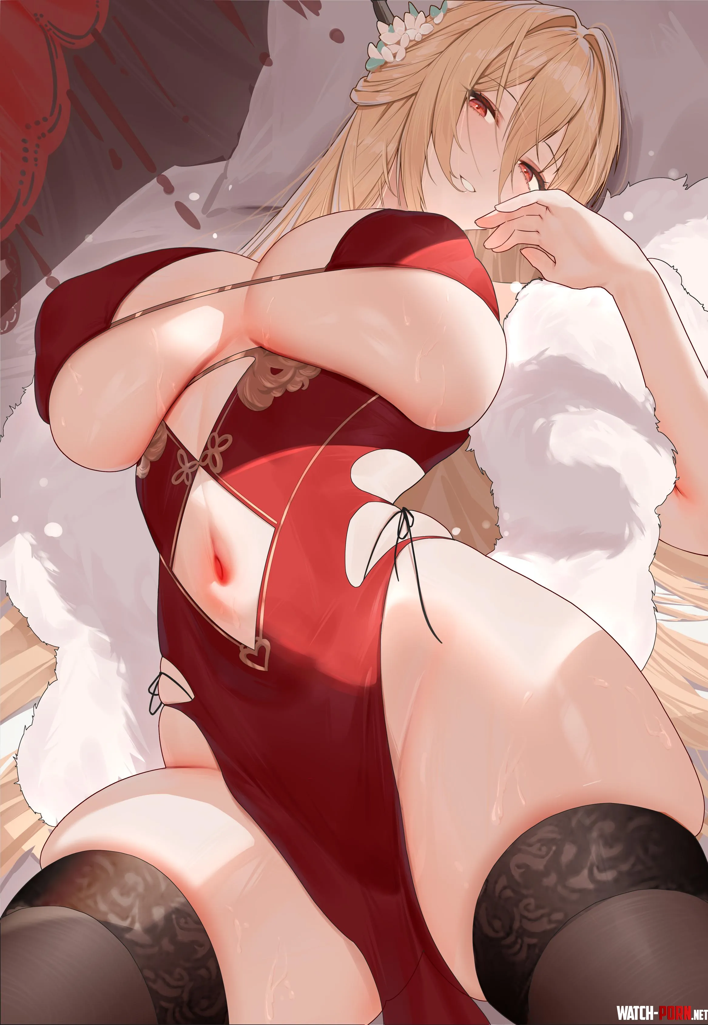 Implacable's sexy dress [Azur Lane] by marxsander2016