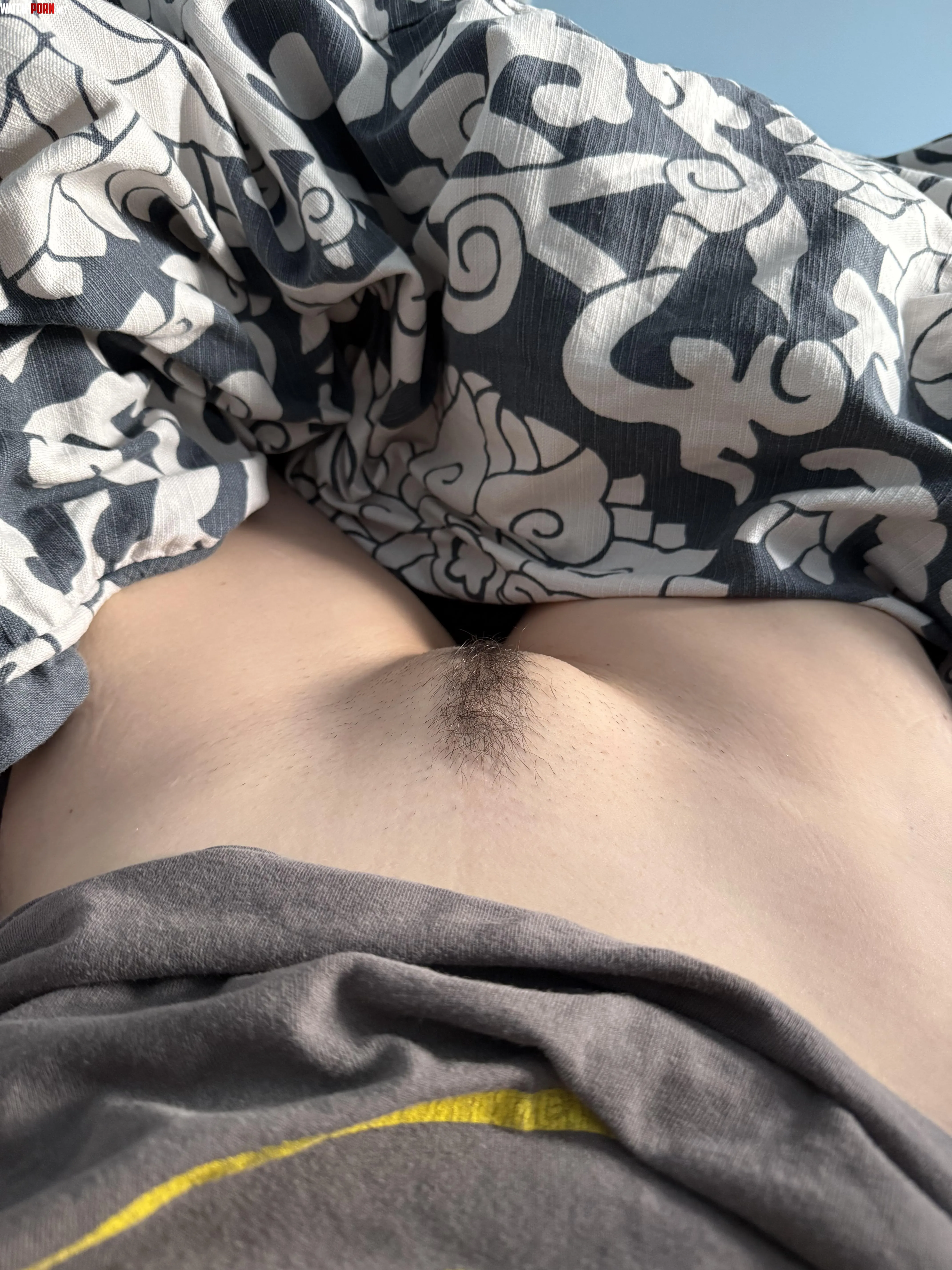 My pretty mound peeking out from under the covers by Intelligent_Grrl