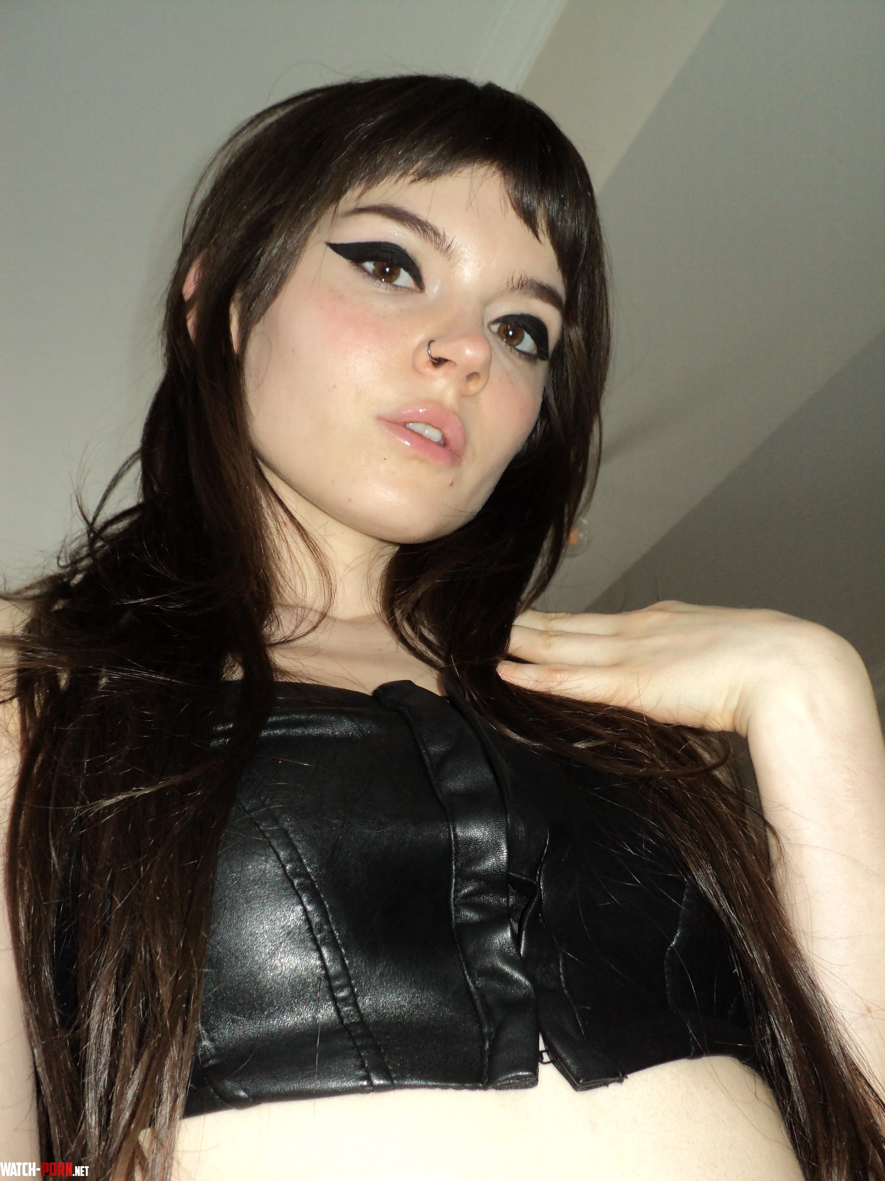 Do you like my leather top? by ohmissaudrey