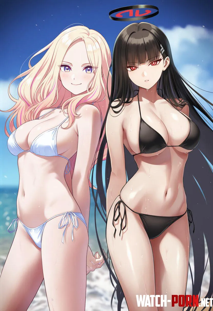 Sena Juo & Rio Tsukatsuki [Idolmaster & Blue Archive] by WoolsonDaSheep