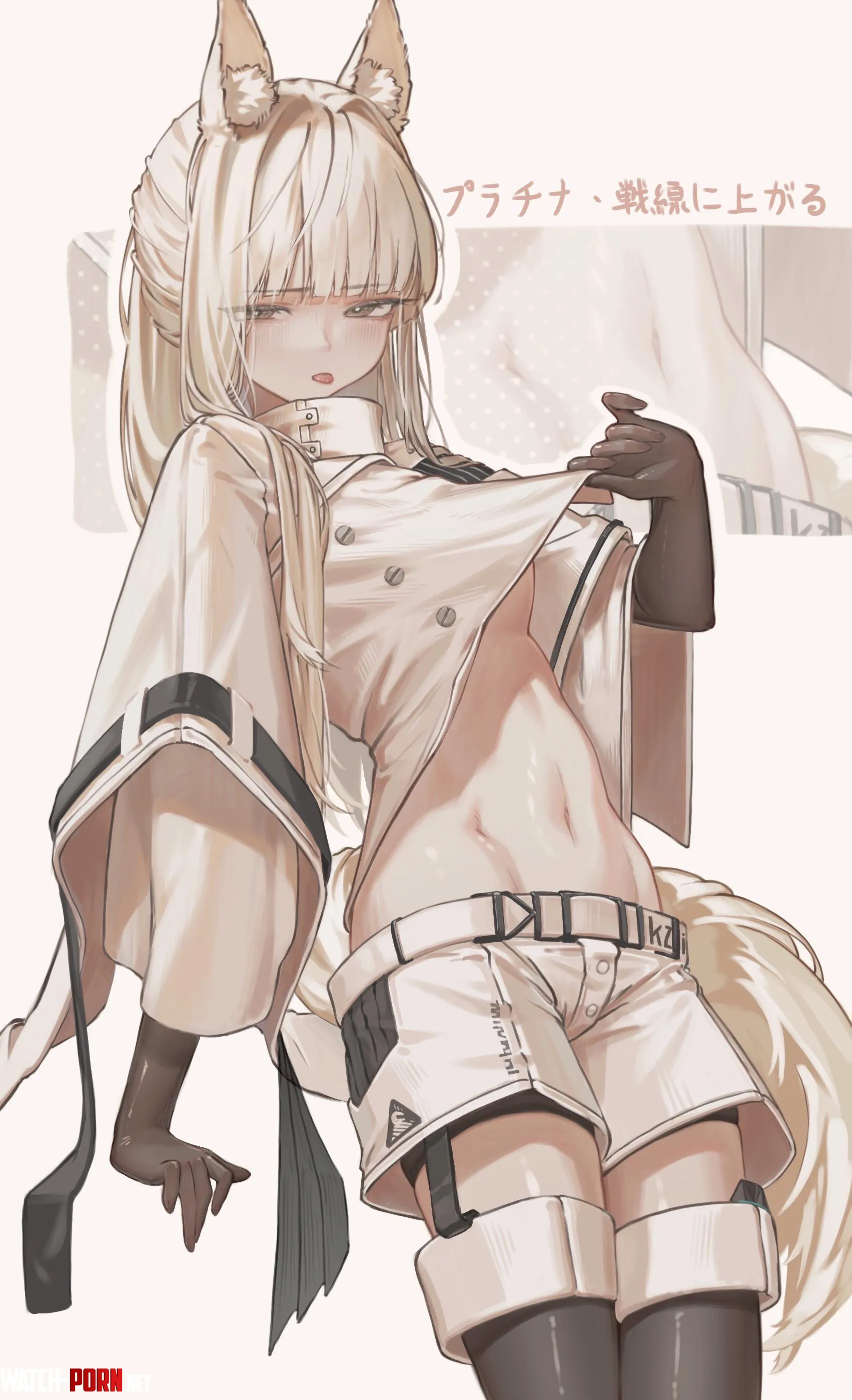 Platinum's midriff [Arknights] by marxsander2016
