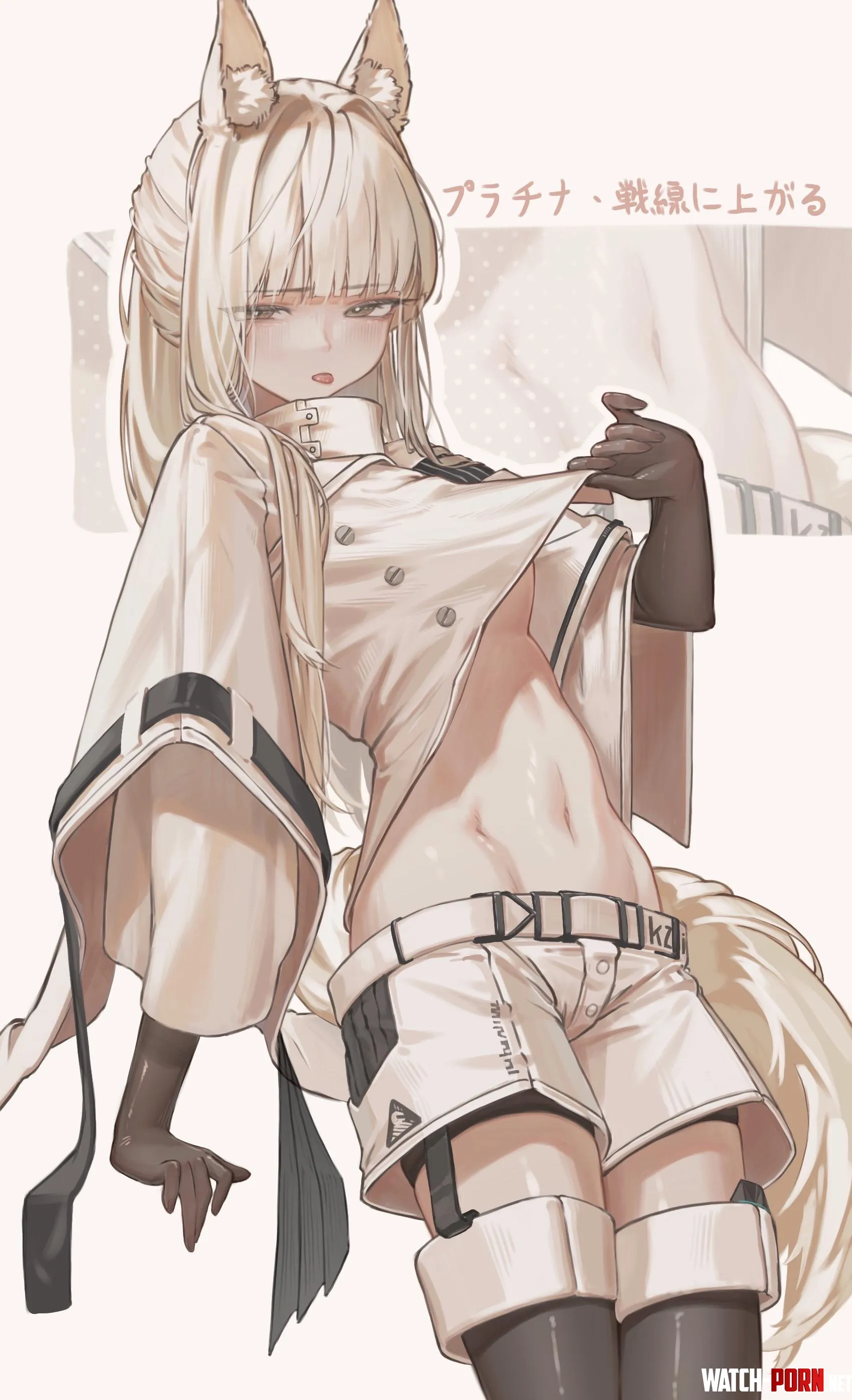Platinum's midriff [Arknights] by marxsander2016