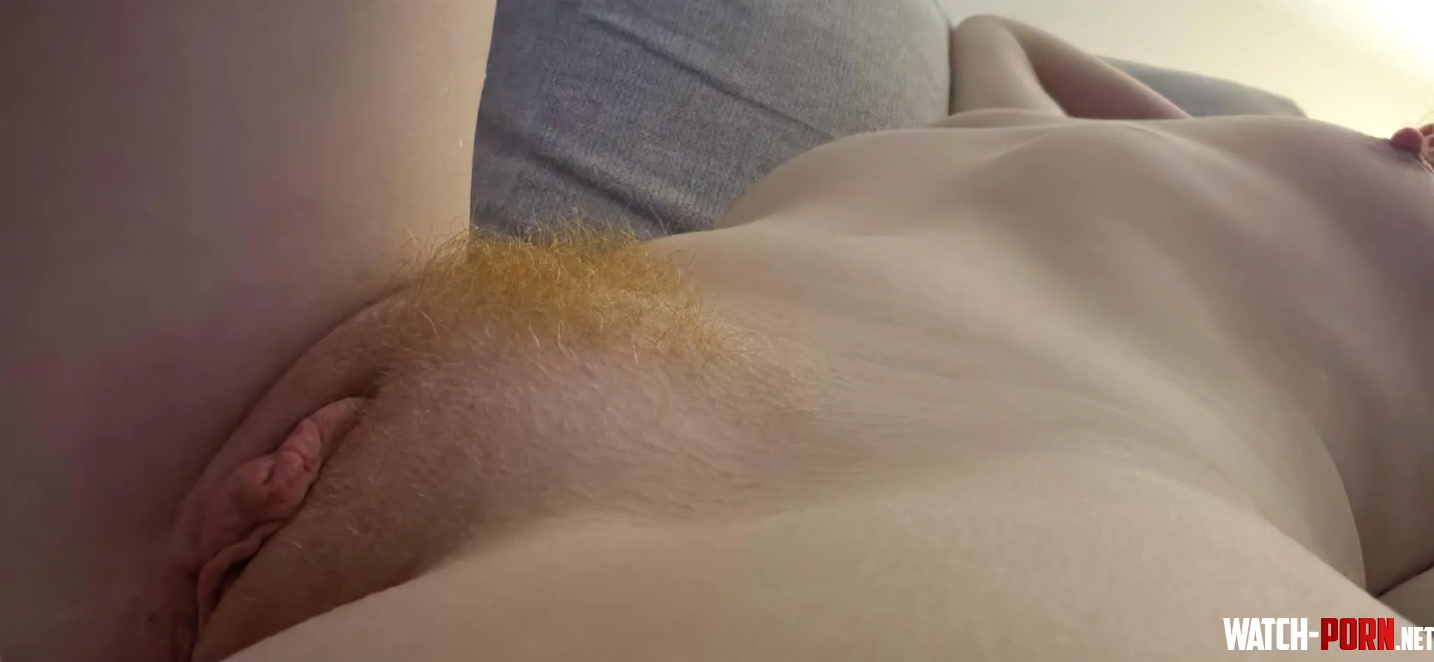 Foxy ginger laying out ready for a fun night... by upforafuntime