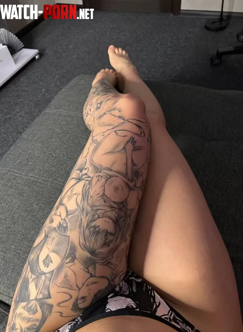 my legs and tattoos by mirzelle_