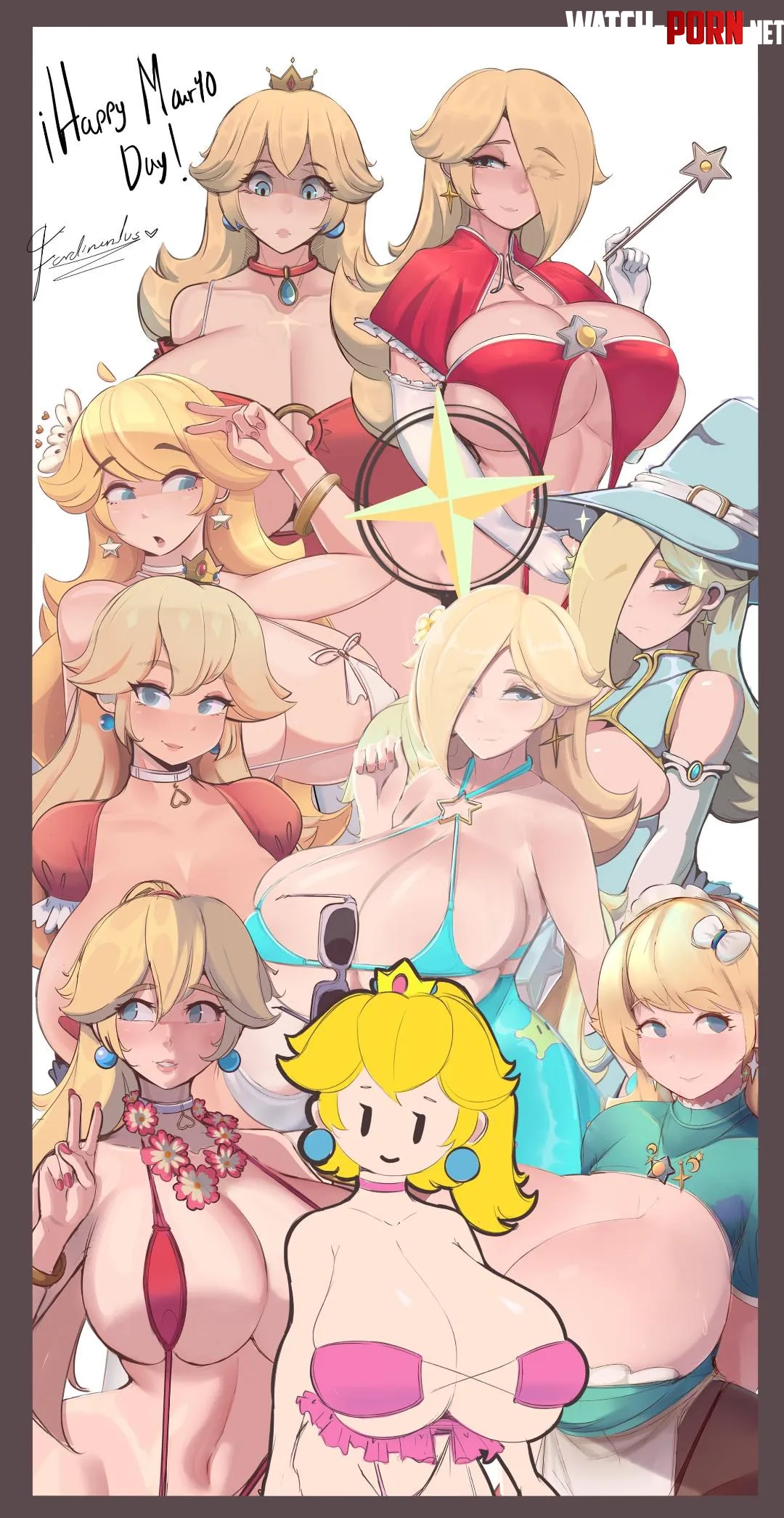 Princess Peach, Princess Rosalina [Mario] (Ferdinandus) by Equivalent-Life-7734