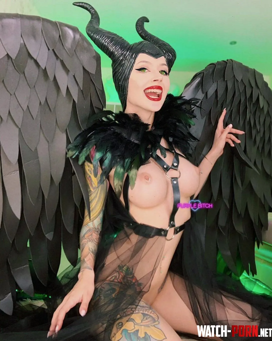 Maleficent [Maleficent] by me (Purple Bitch) by Widekiss