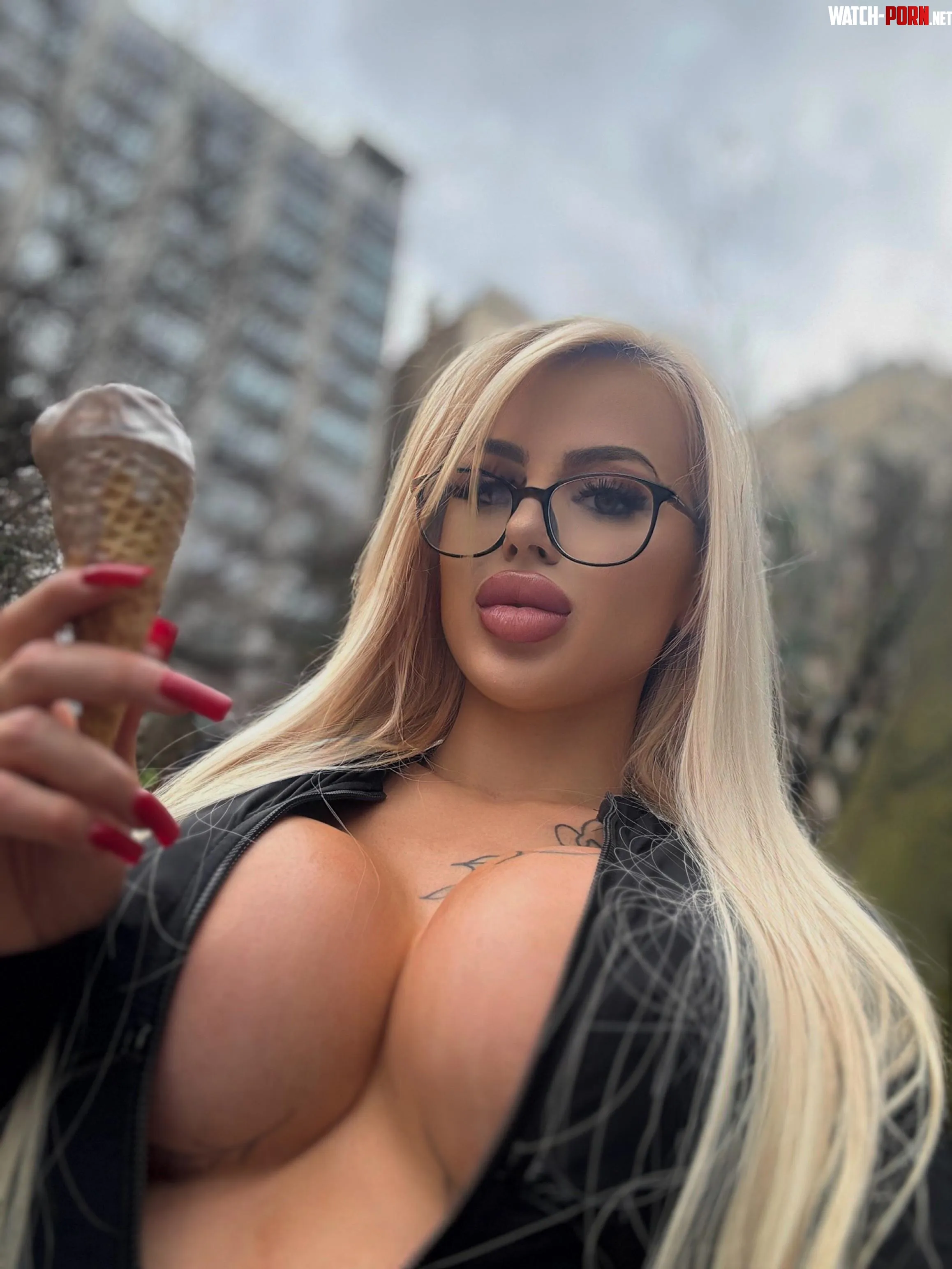 u are not looking at my ice cream are u by Zealousideal-Arm346