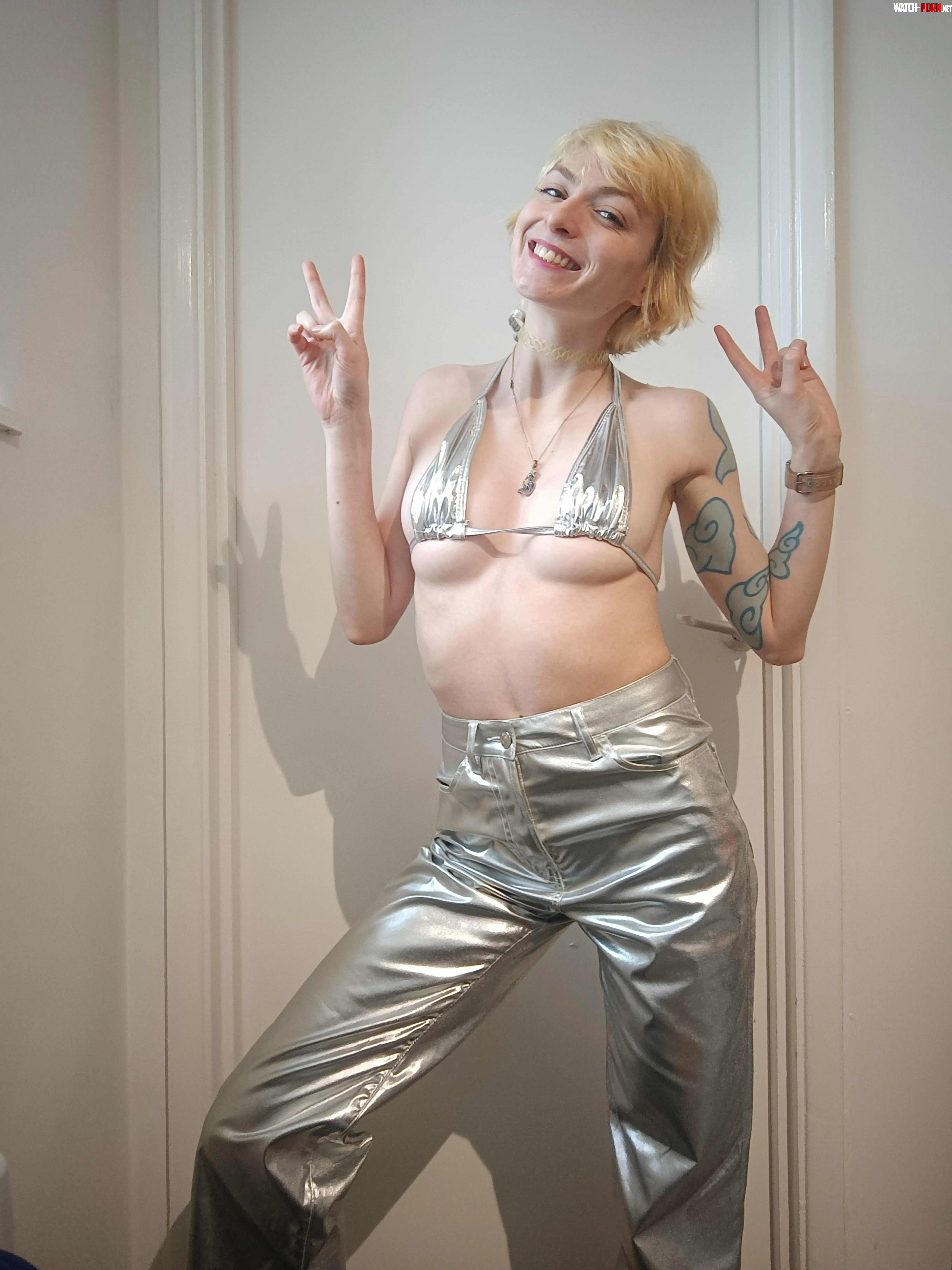 Love this metallic bikini by LilyBlack1001