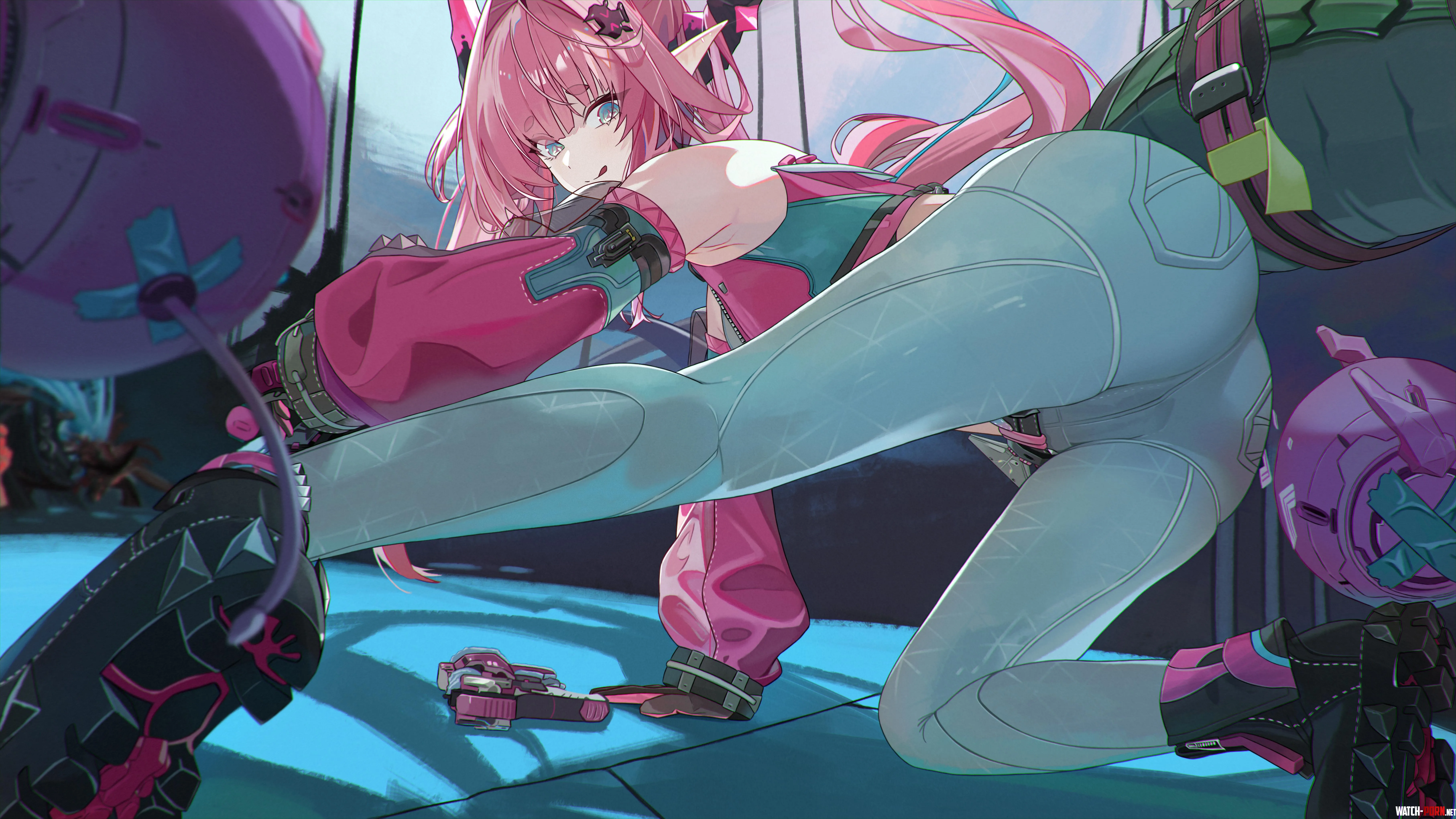 Yvonne's flexible body [Arknights: Endfield] by marxsander2016