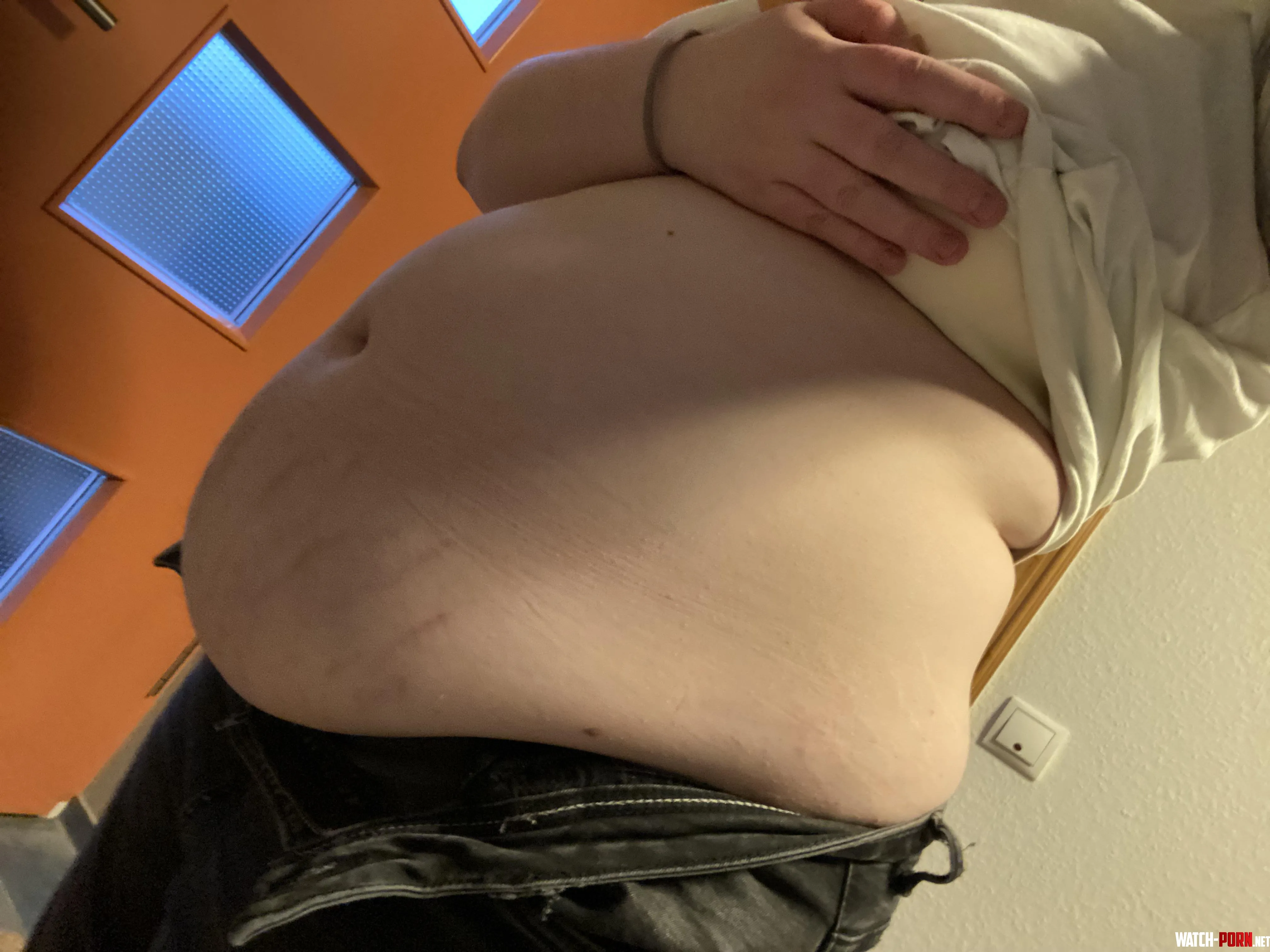 Came back from work.. by flabbygirl1