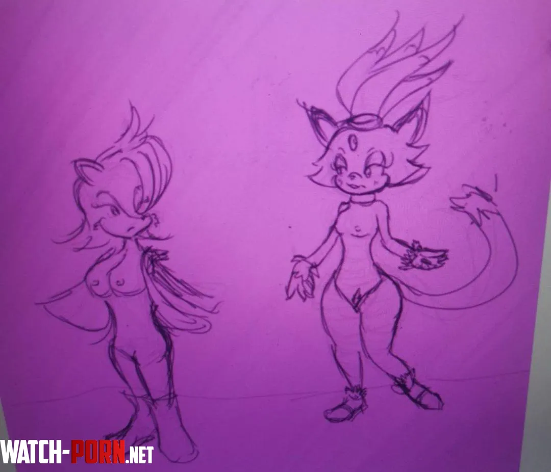 My comm wip, blaze and sally (open for work) by Murky_Phone_7918