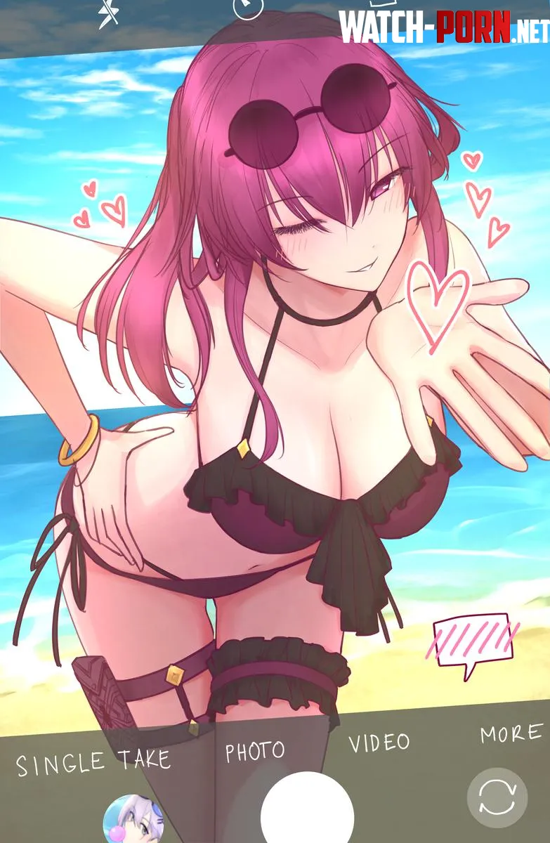 Taking a photo of flirty Kafka [Honkai Star Rail] by AnimeChan39