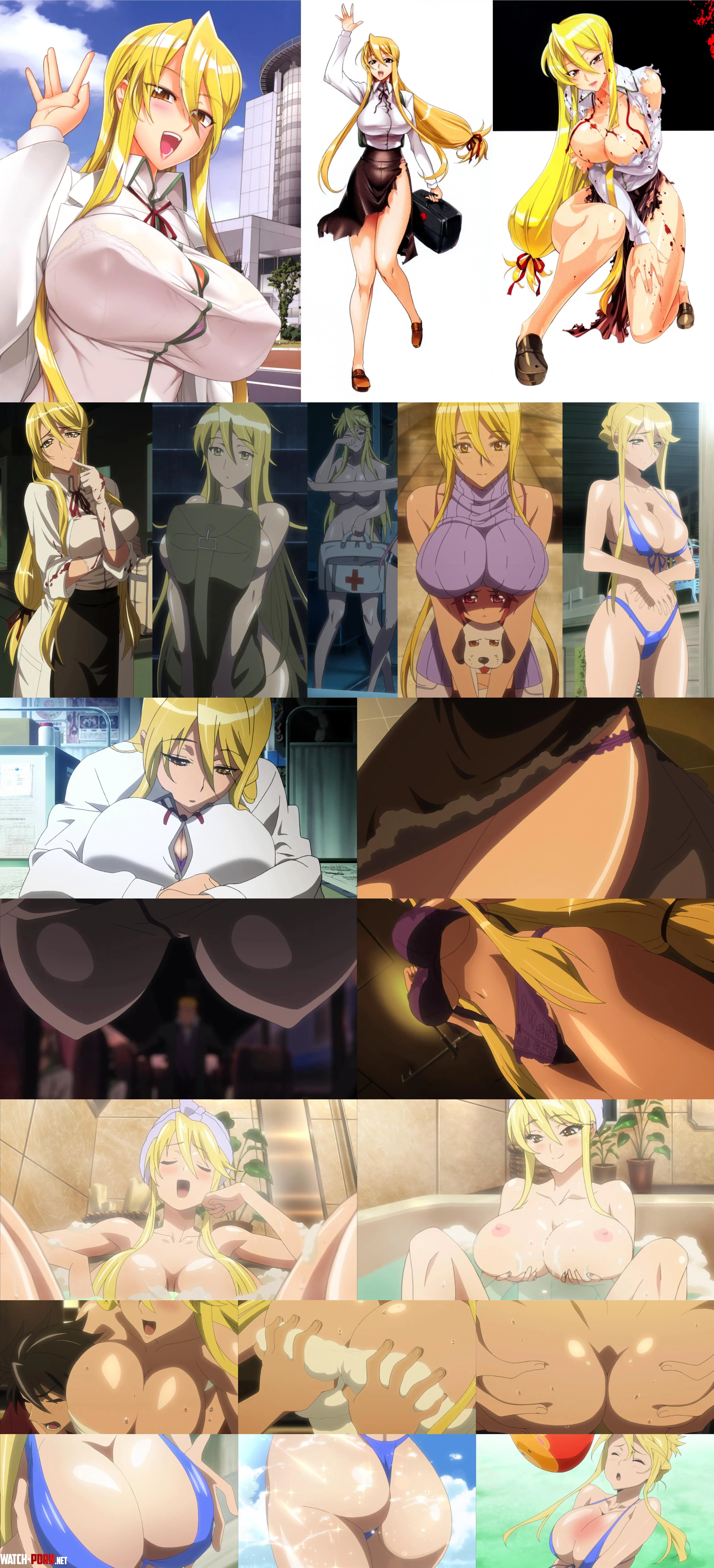 Hottest Blondes in Anime #3 - Shizuka Marikawa [Highschool of the Dead] by BopSomeElks