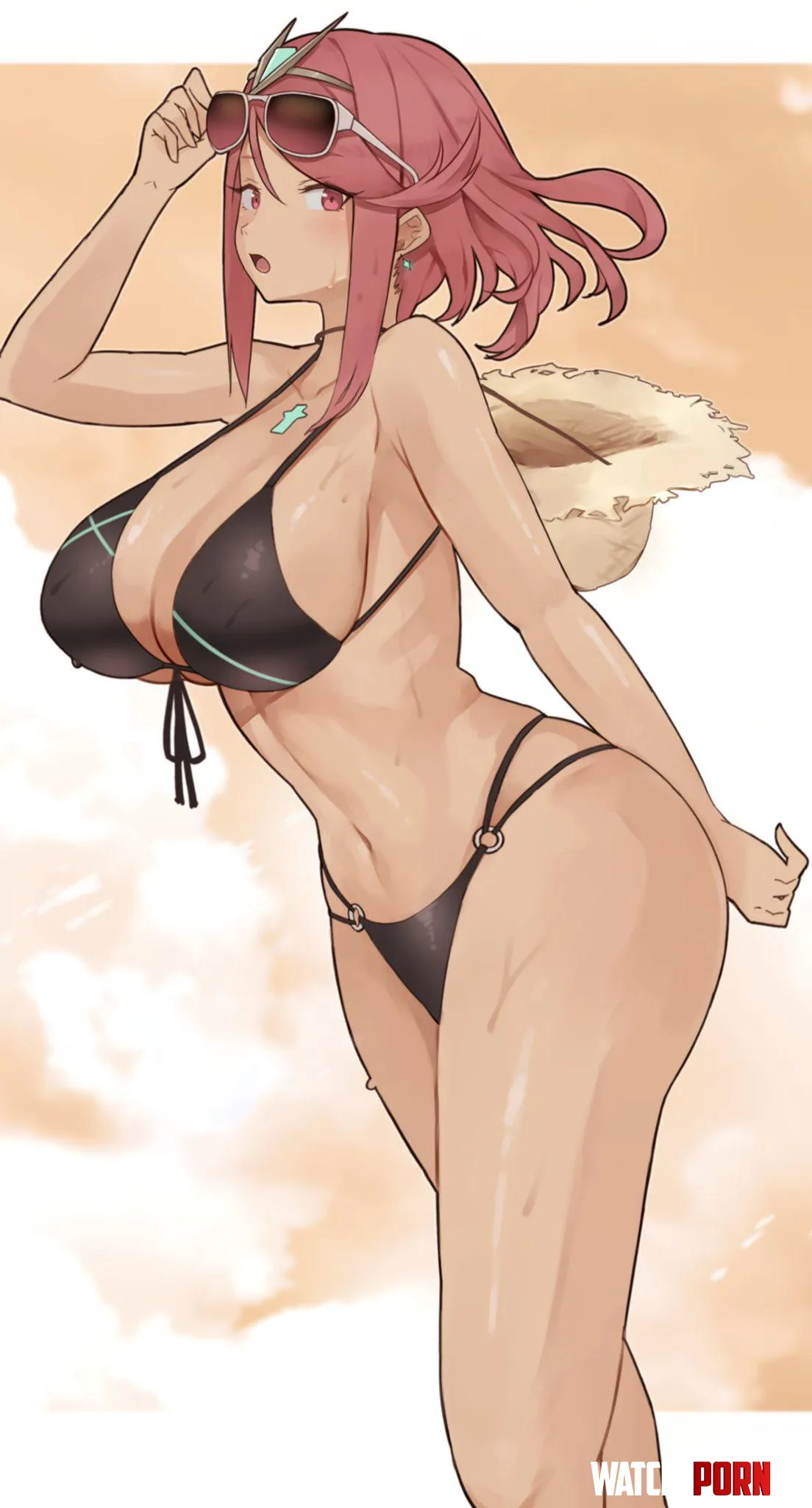 Hot and Sweaty Summer Pyra [Xenoblade] by A_MASSIVE_PERVERT